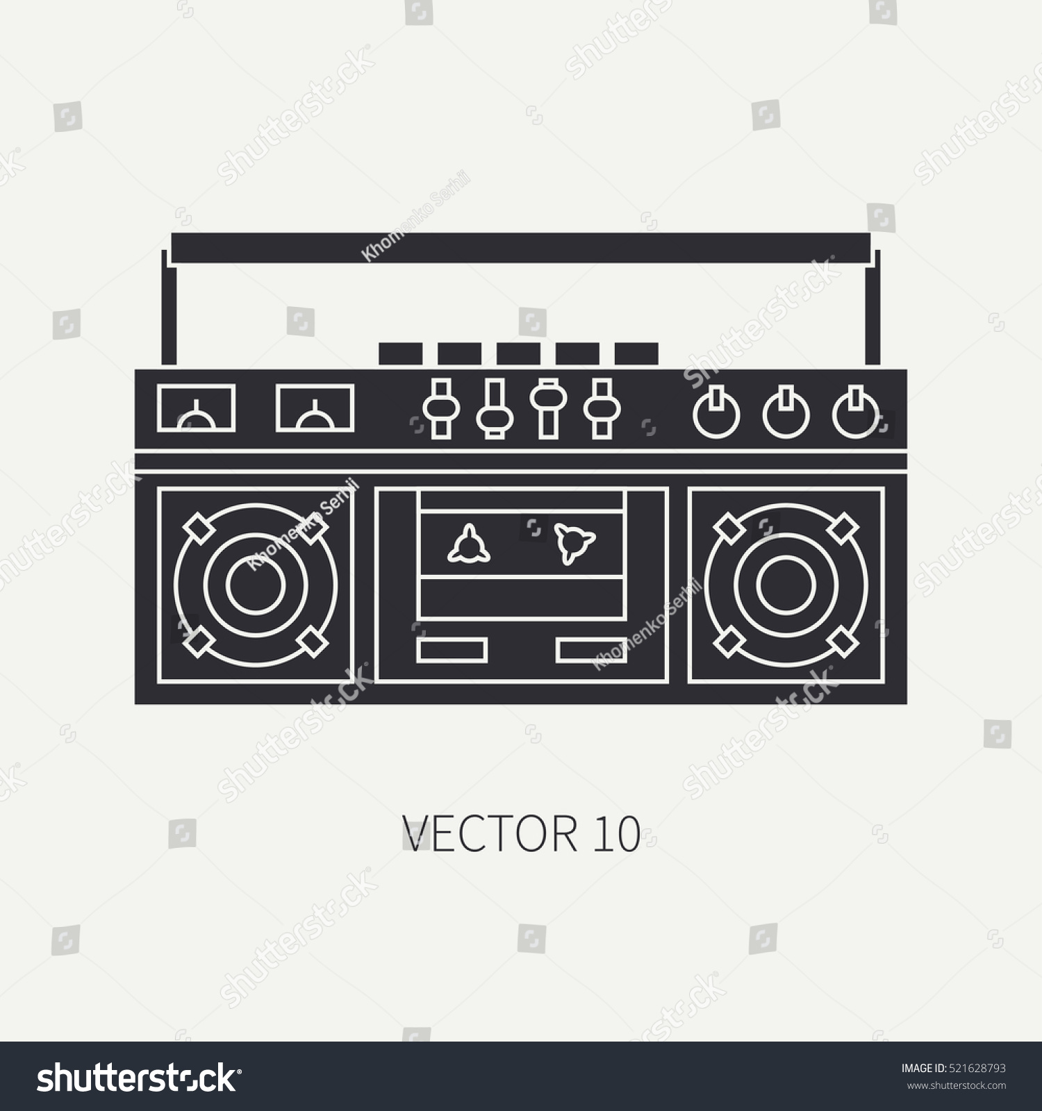 boombox silhouette