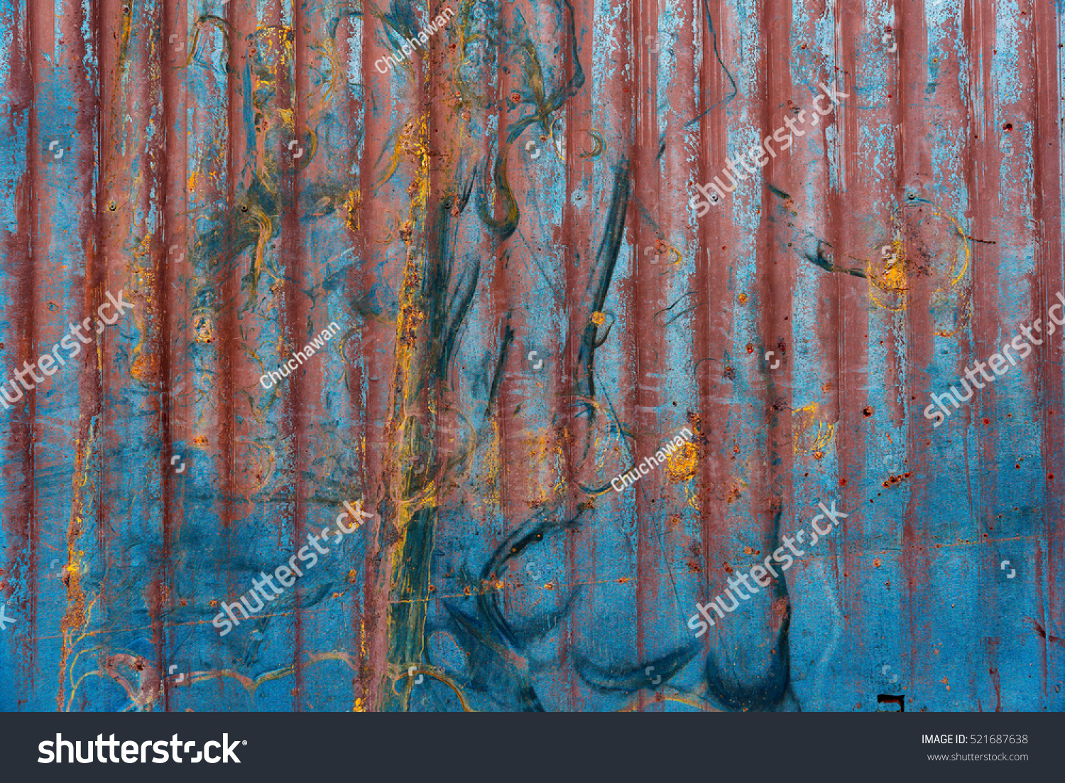 Zinc Texture Zinc Background Zinc Wallpaper Stock Photo 521687638