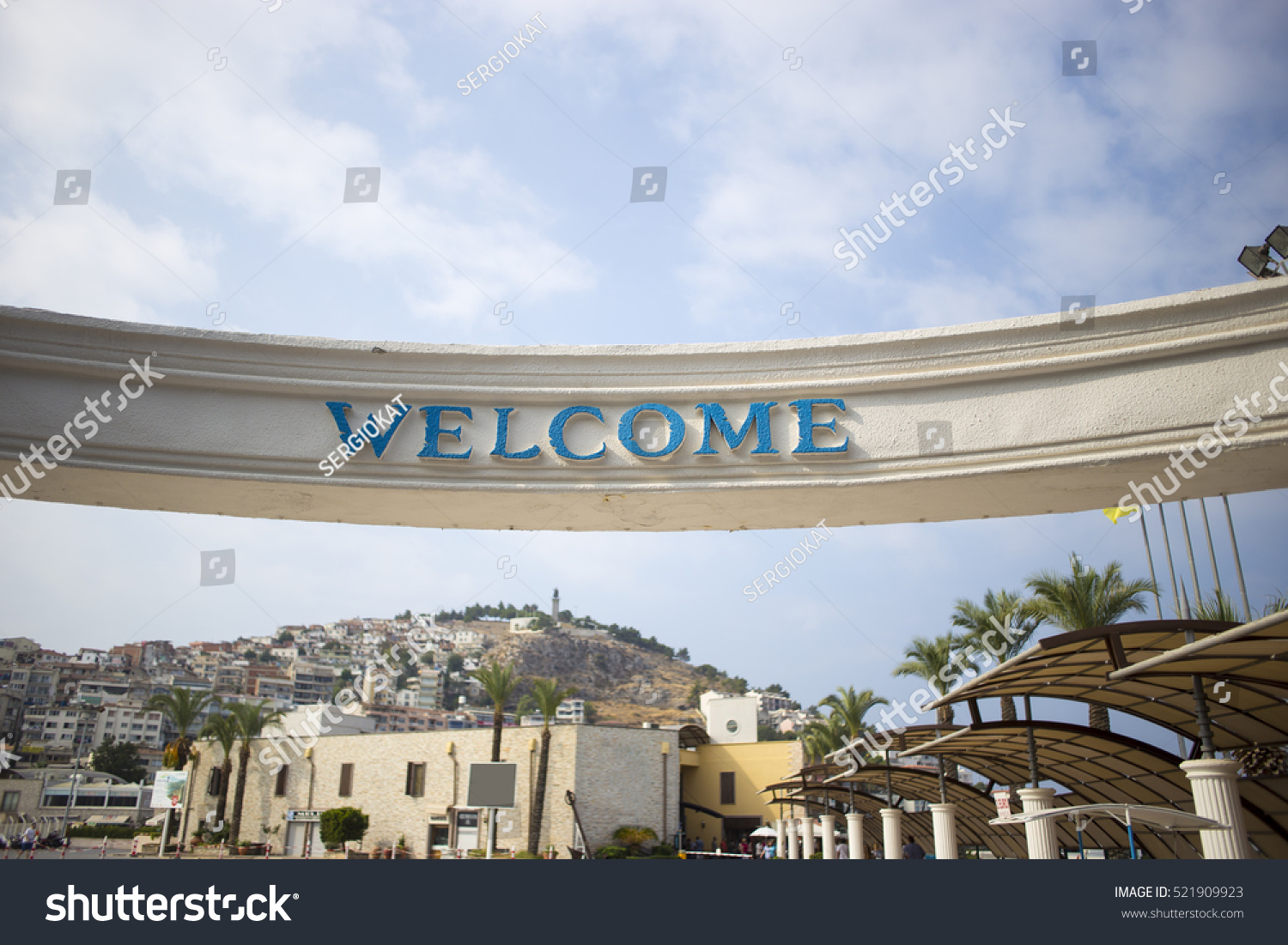 Welcome City Road Sign Stock Photo 521909923 | Shutterstock