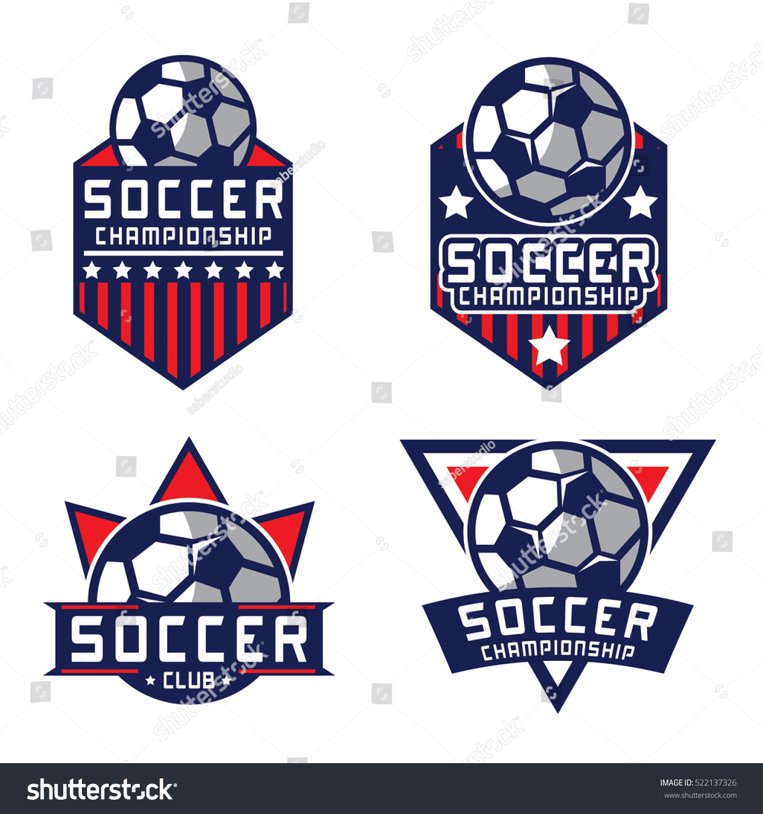 Soccer Logo America Logo Stock Vector (Royalty Free) 522137326 ...