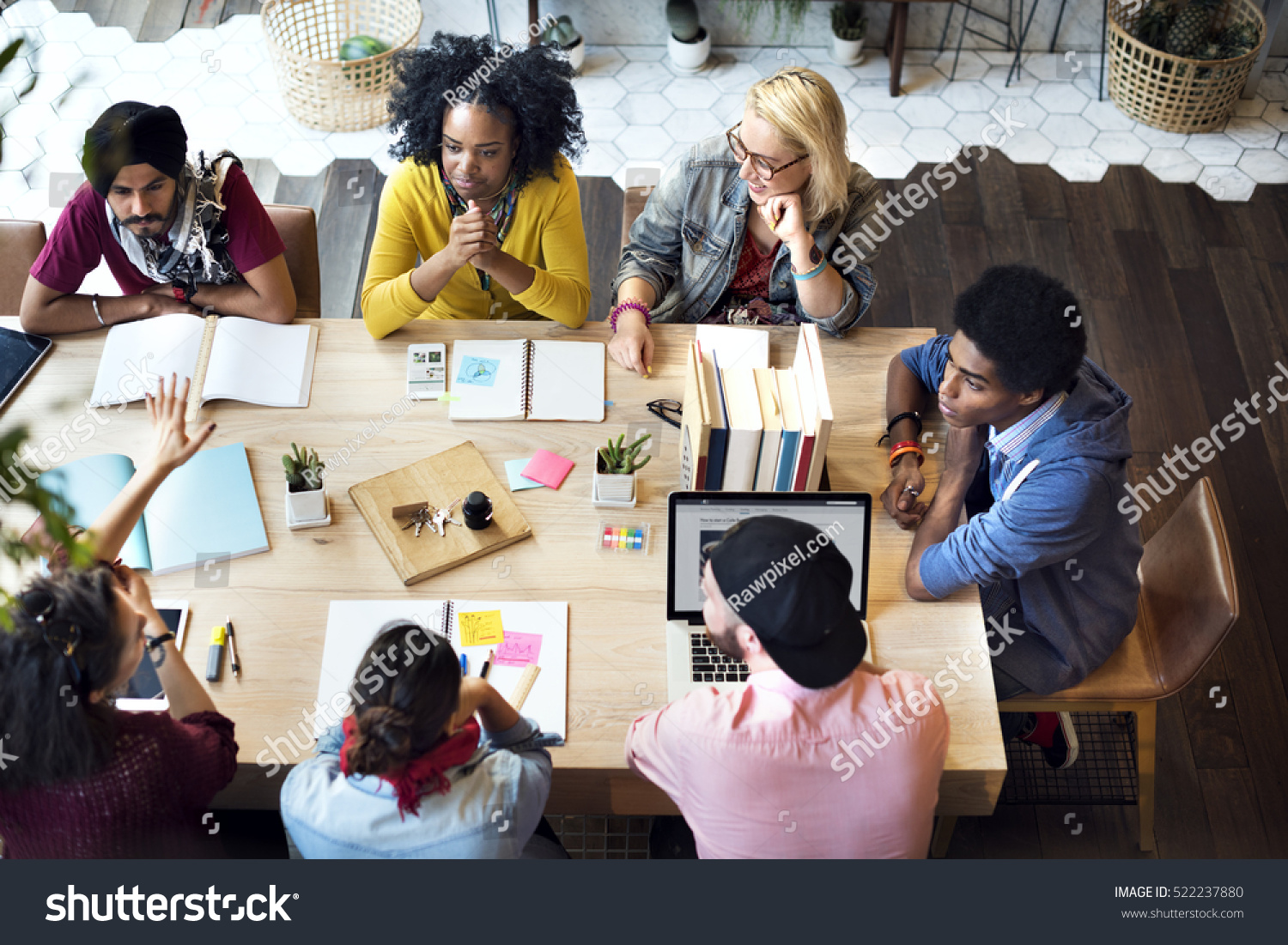 Diverse Group People Working Together Concept Stock Photo 522237880 ...