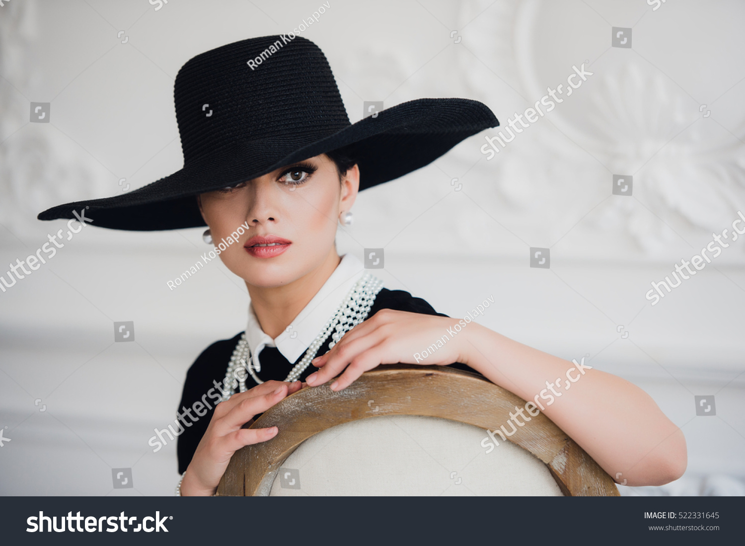 ladies black dress hats