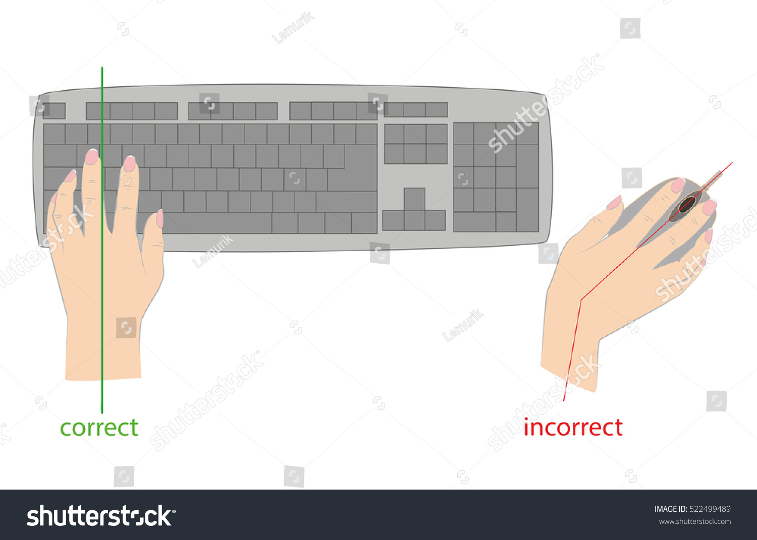 Move the vases to correct positions. Keyboard hand position. Keyboard hand position by EXCELNATH.