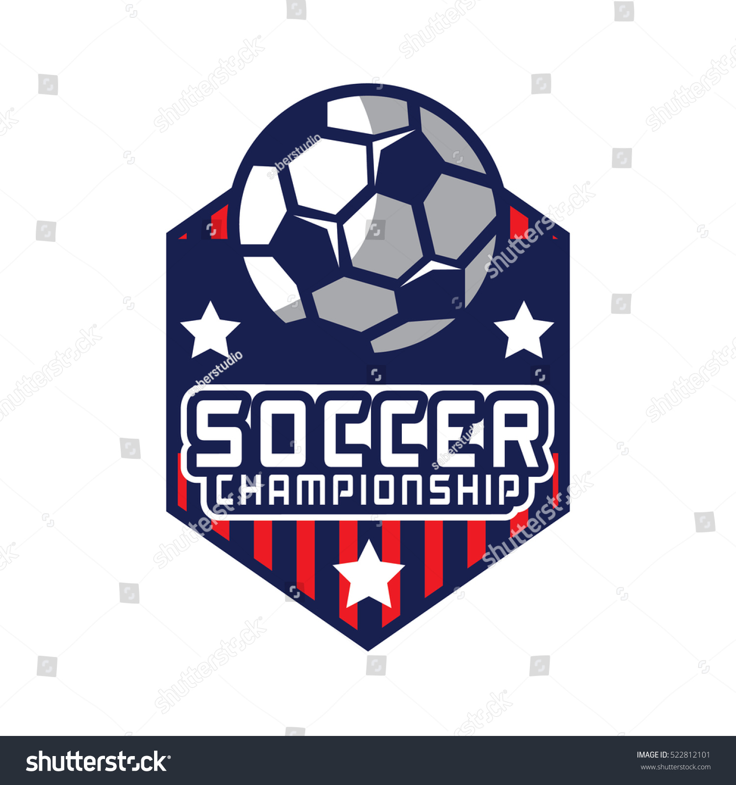 Soccer Logo America Logo Stock Vector (Royalty Free) 522812101 ...