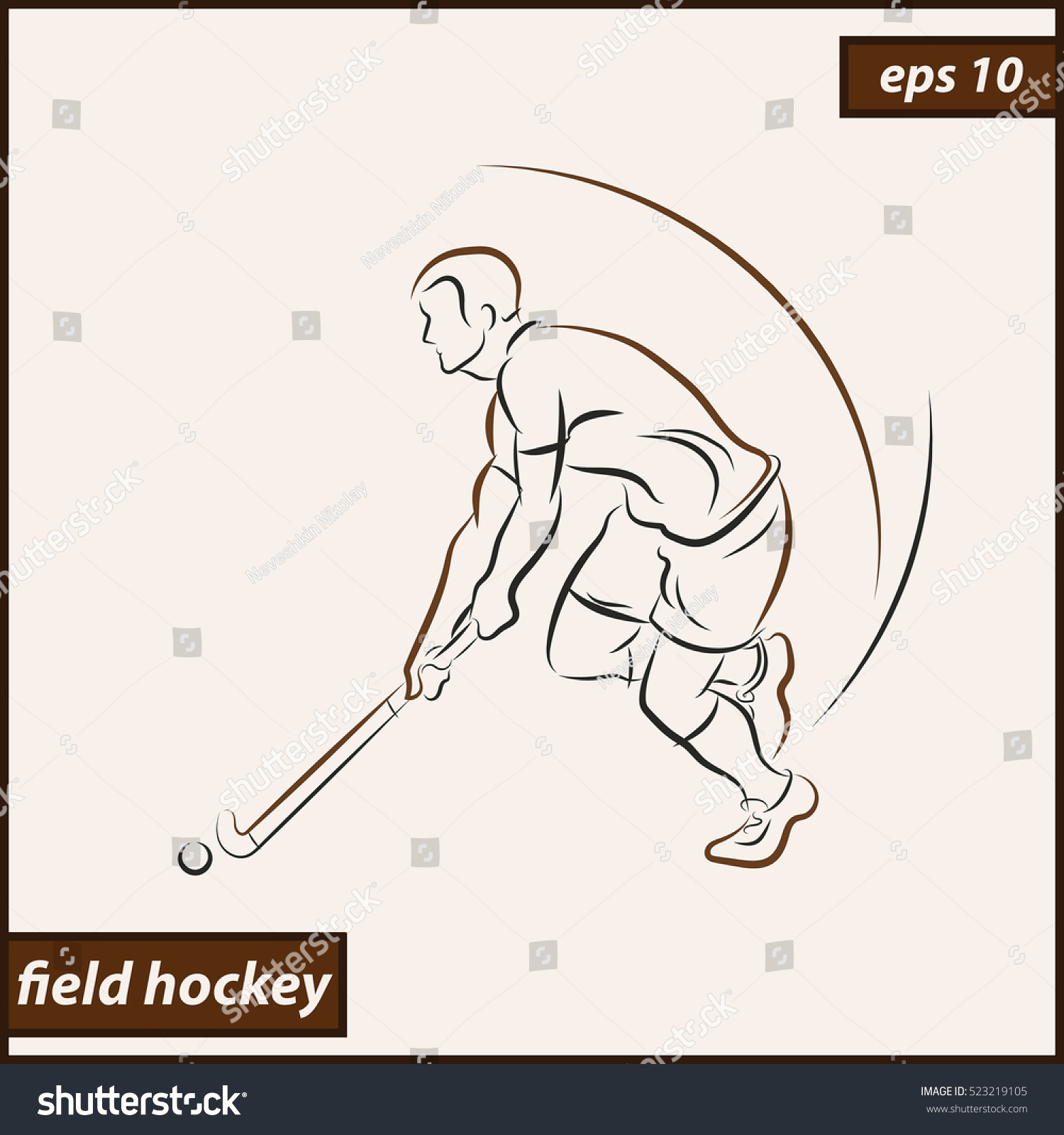 Хоккей на траве рисунок для торта