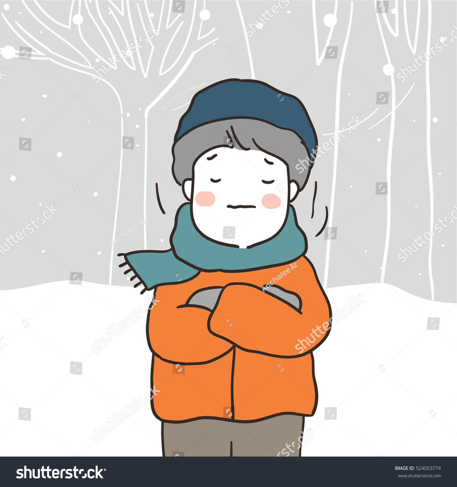 Рисунок на тему холод