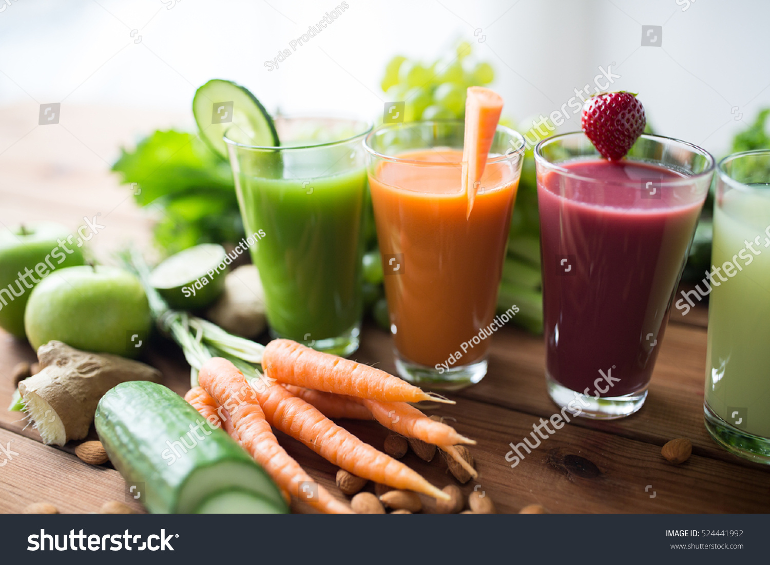 Healthy Eating Drinks Diet Detox Concept Stock Photo 524441992 ...