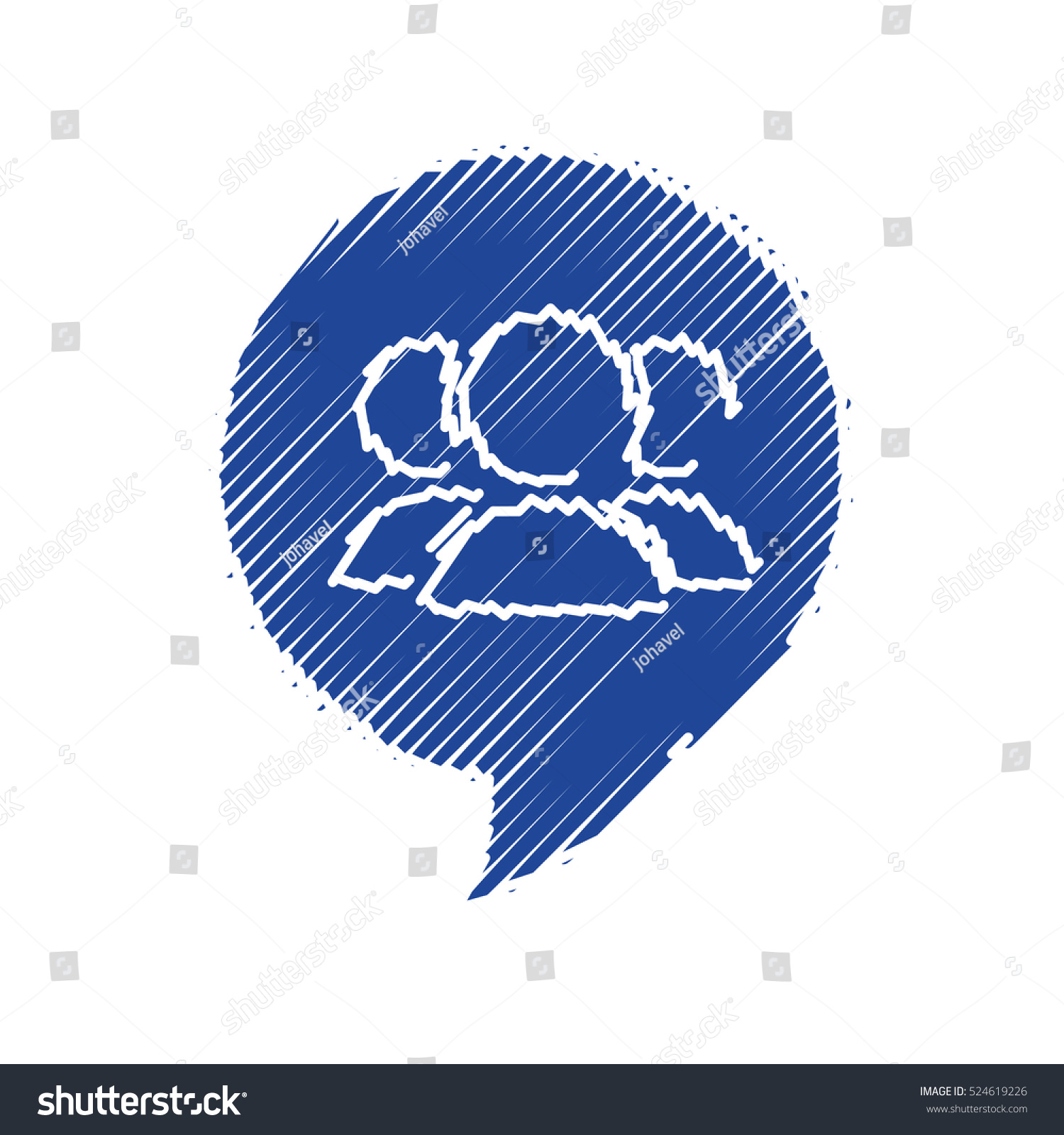 People Social Network Icon Vector Illustration Stock Vector Royalty