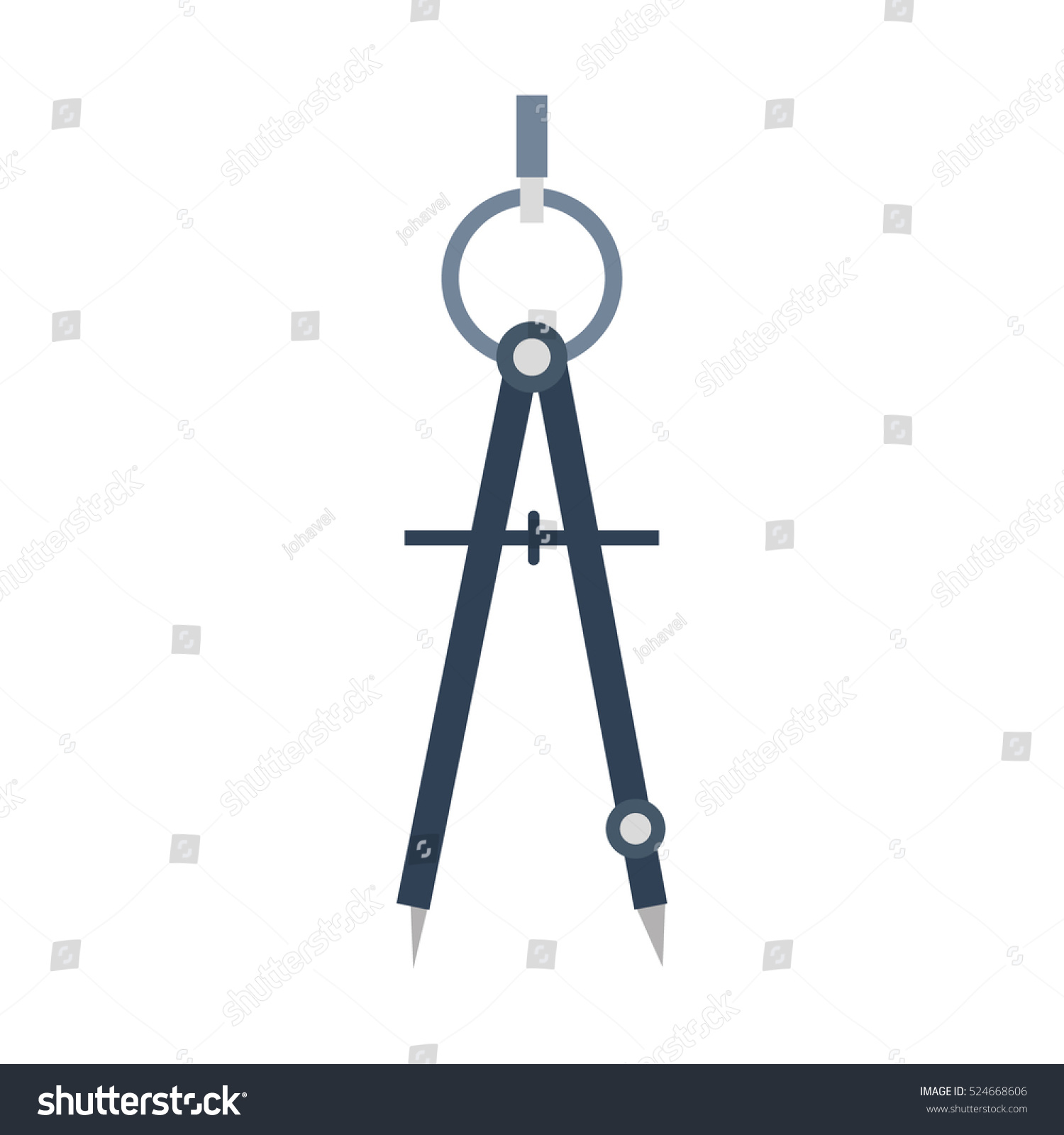 Geometric Compass Utensil Stock Vector (Royalty Free) 524668606 ...