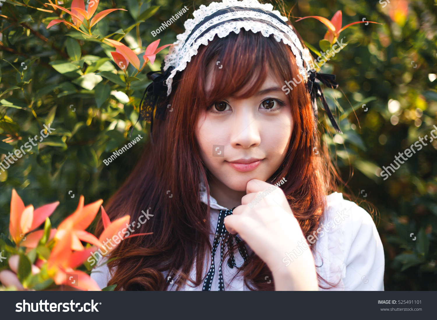 charming-asian-girl-japanese-maid-costume-stock-photo-525491101