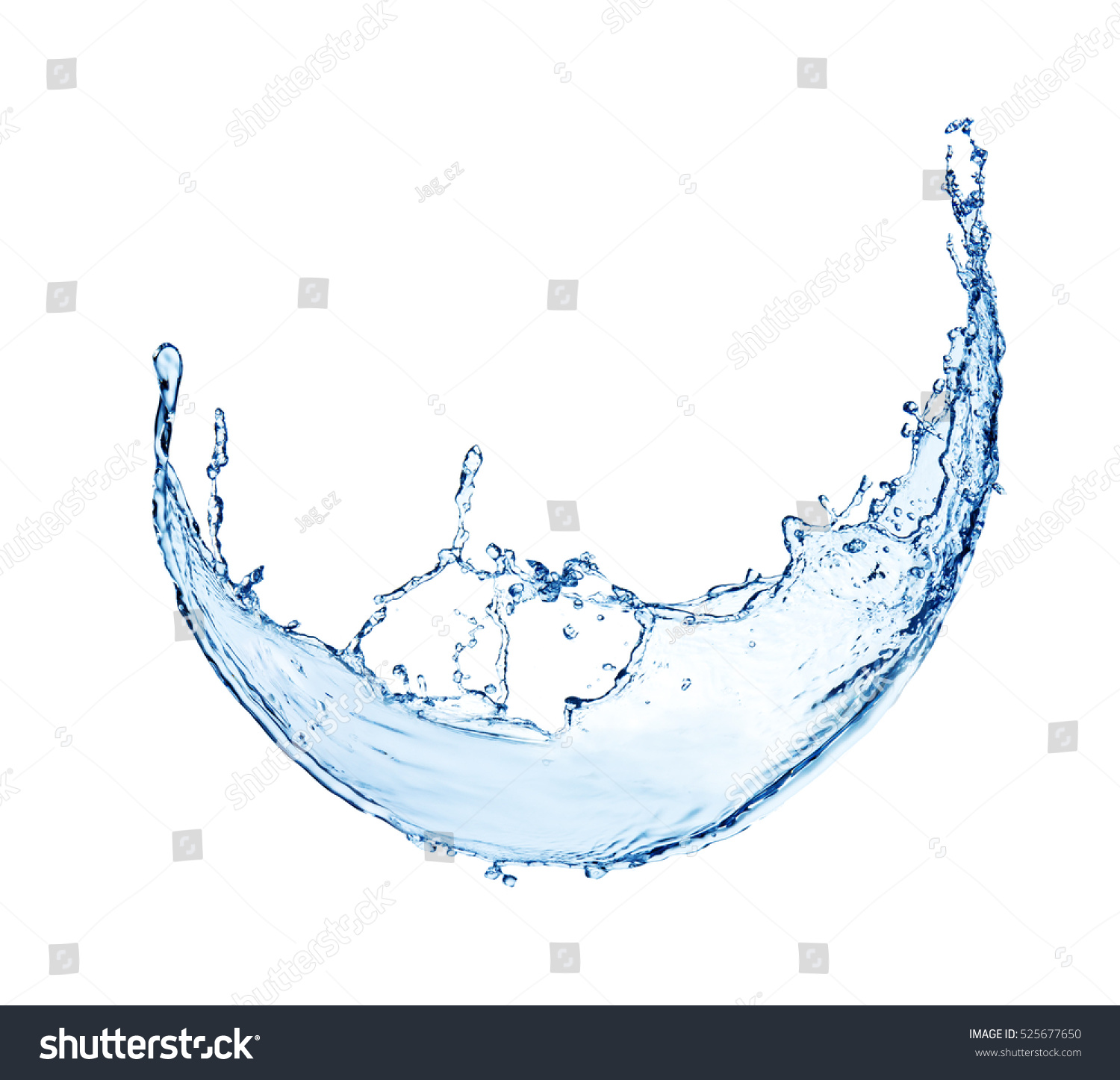 Blue Abstract Water Splash Isolated On Stock Photo Shutterstock