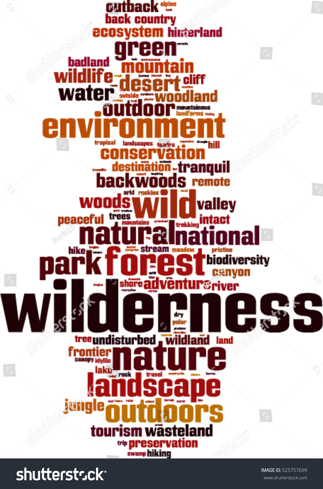 wilderness-word-cloud-concept-vector-illustration-stock-vector-royalty-free-525757699