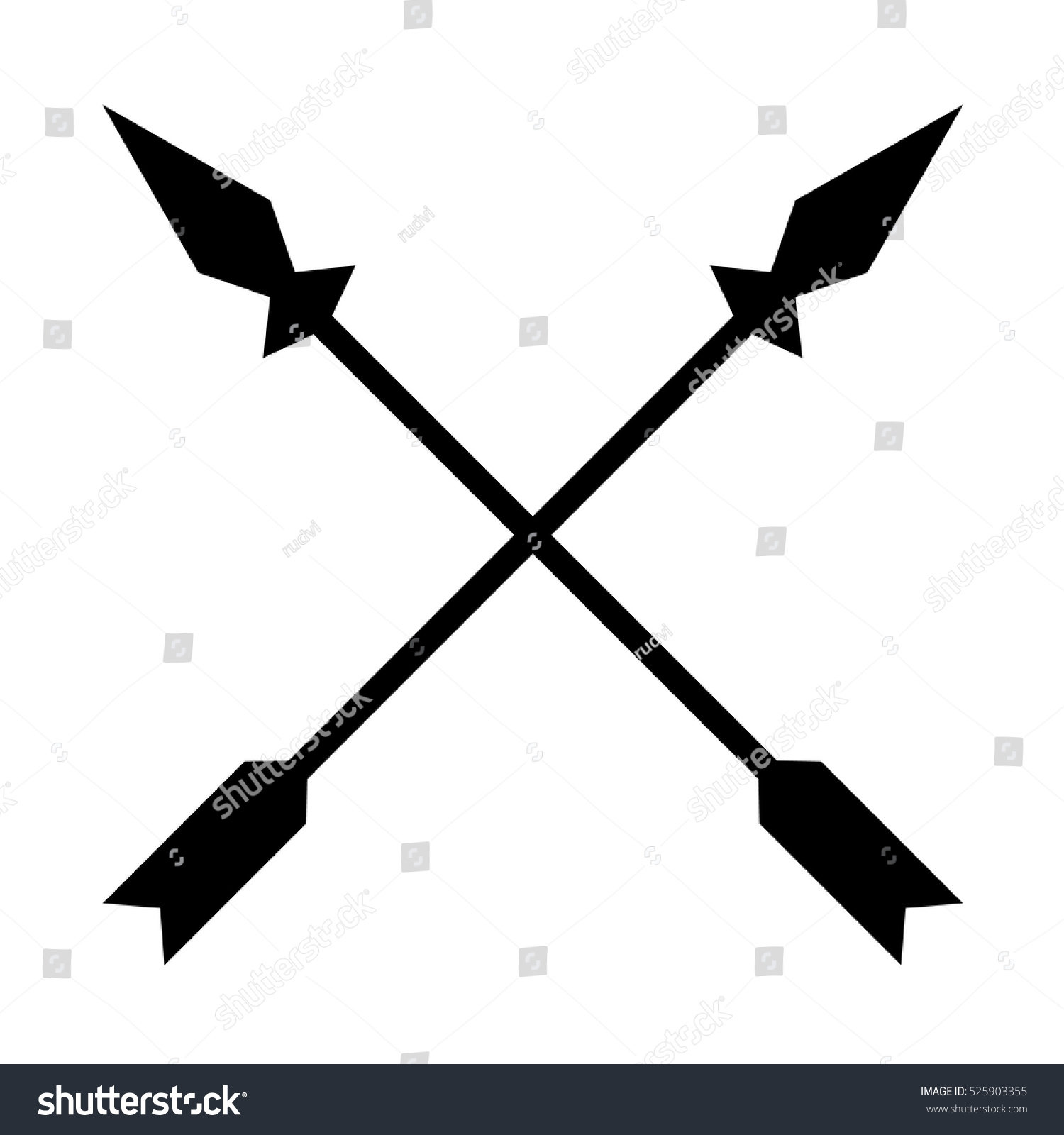 Tattoo Vector Art Tribal Arrow Vector Stock Vector (Royalty Free ...