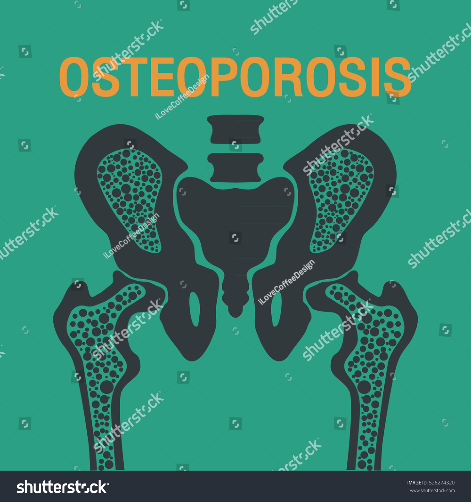 Osteoporosis Vector Logo Icon Design Stock Vector (Royalty Free ...