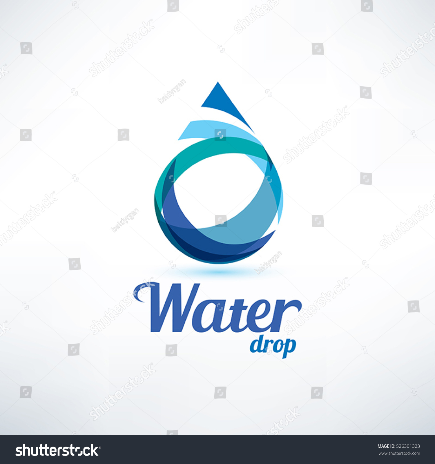 Water Drop Logo Template Ecology Environment Stock Vector (Royalty Free ...