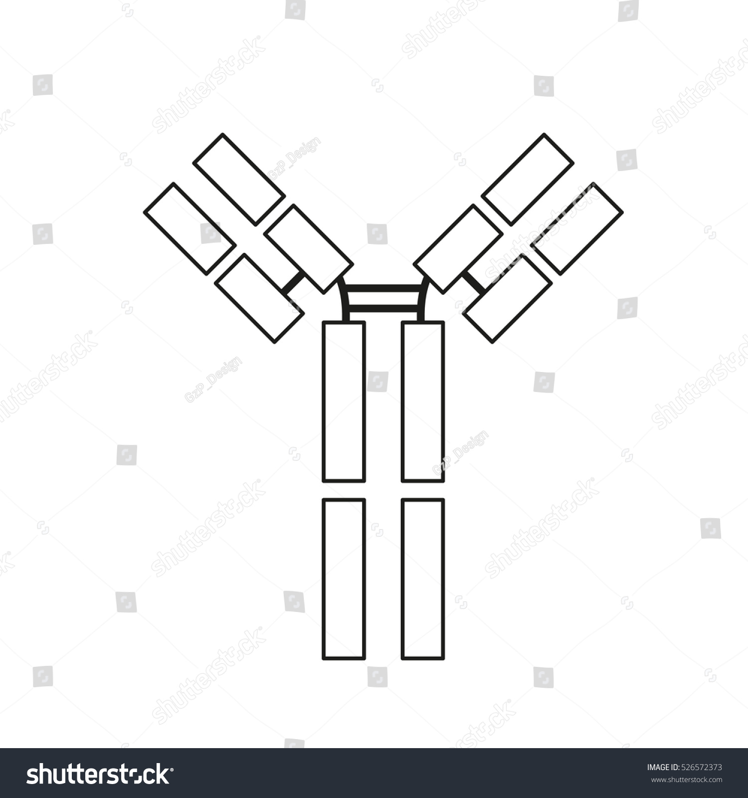 Antibody Icon Vector Illustration Stock Vector Royalty Free 526572373 Shutterstock 8313