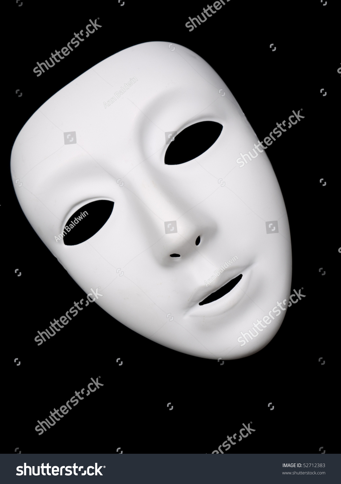 Plain White Mask Drama Stock Photo 52712383 | Shutterstock