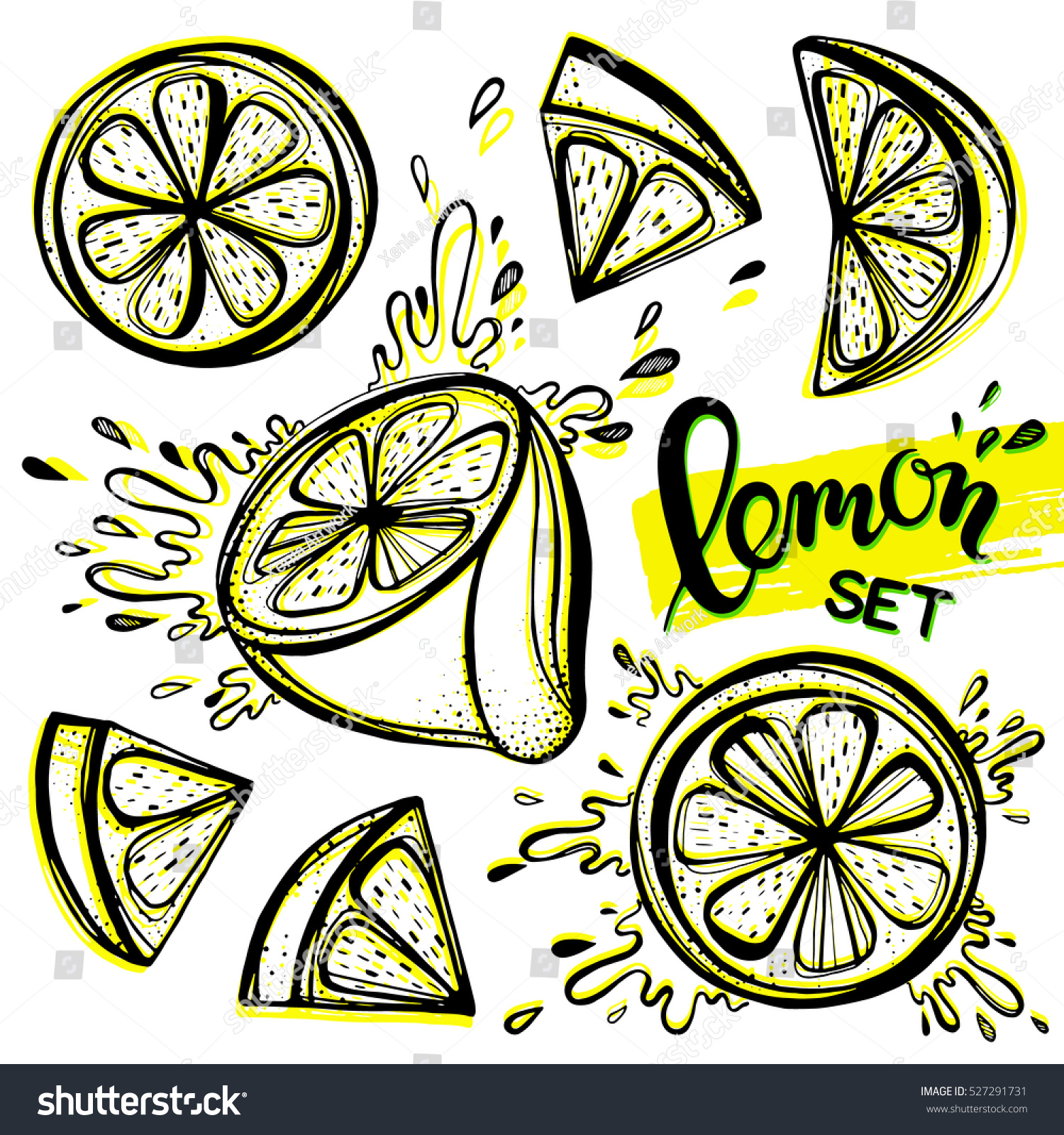 Стилизованный лимон