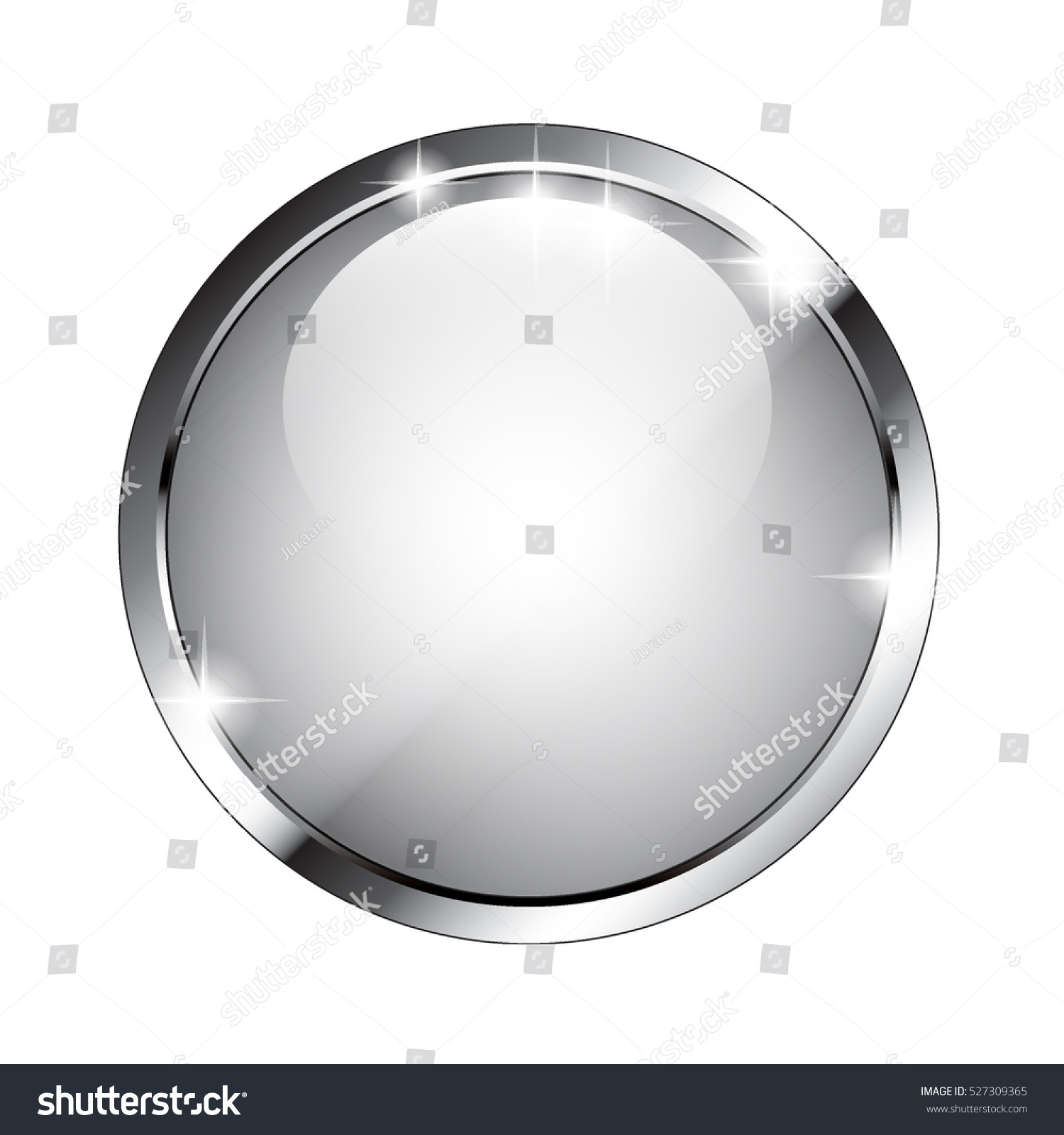 Abstract Grey Round Background Silver Frame Stock Vector (Royalty Free ...