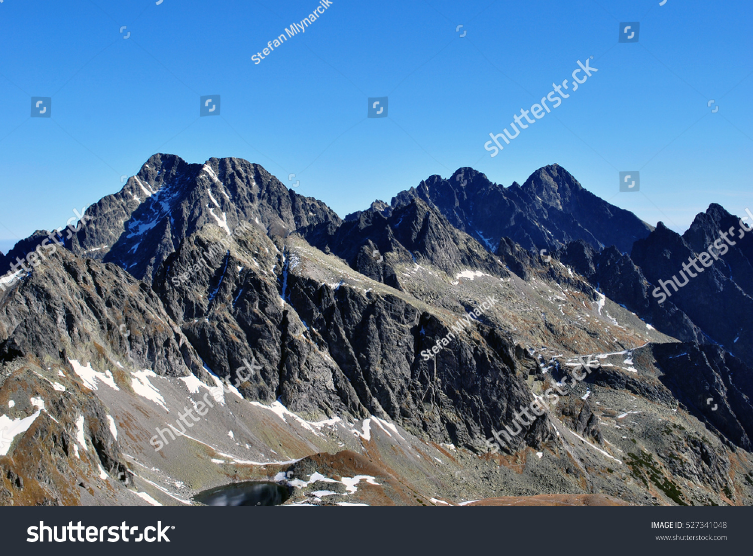 Kezmarsky Stit Lomnicky Stit Priecne Sedlo Stock Photo 527341048 ...