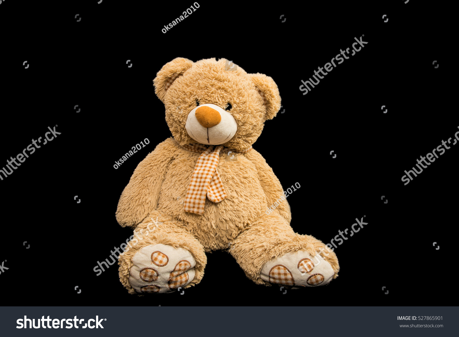 Bear Soft Toy Isolated On Black Stock Photo 527865901 | Shutterstock