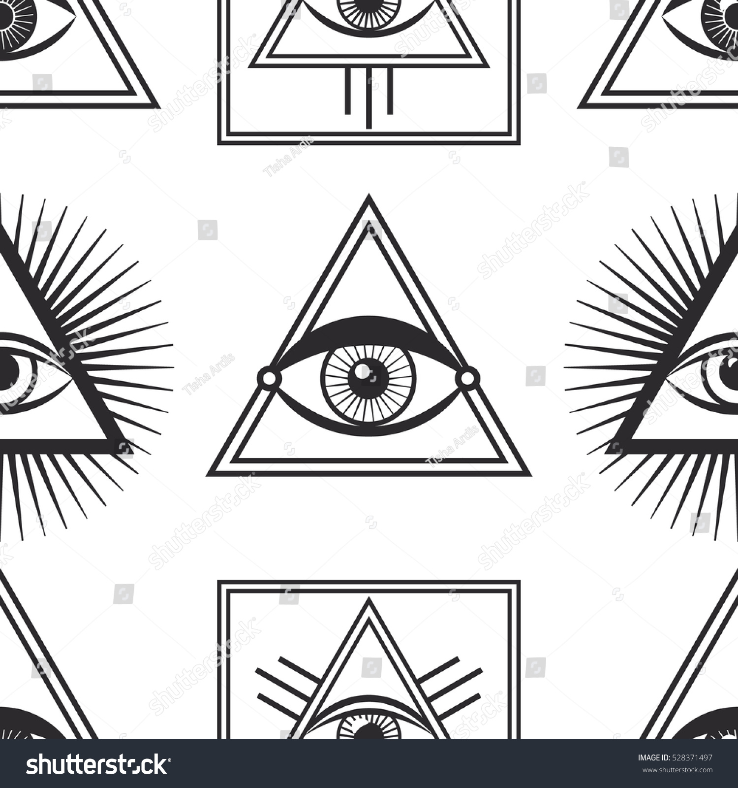 Vector Set Occult Sign Third Eye Stock Vector (Royalty Free) 478331695 |  Shutterstock