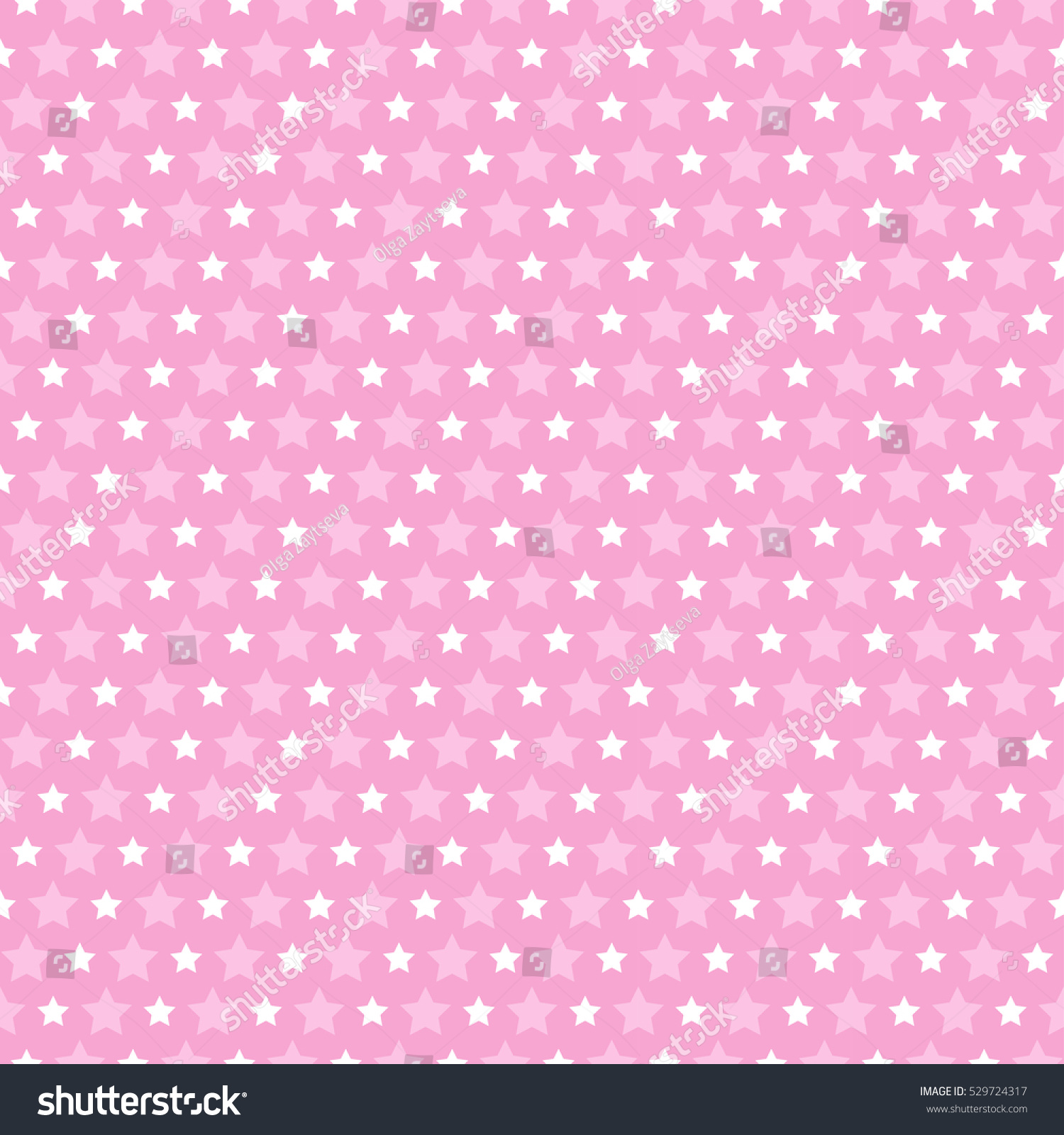 Pink Background Seamless Pattern Stars Stock Vector (Royalty Free ...