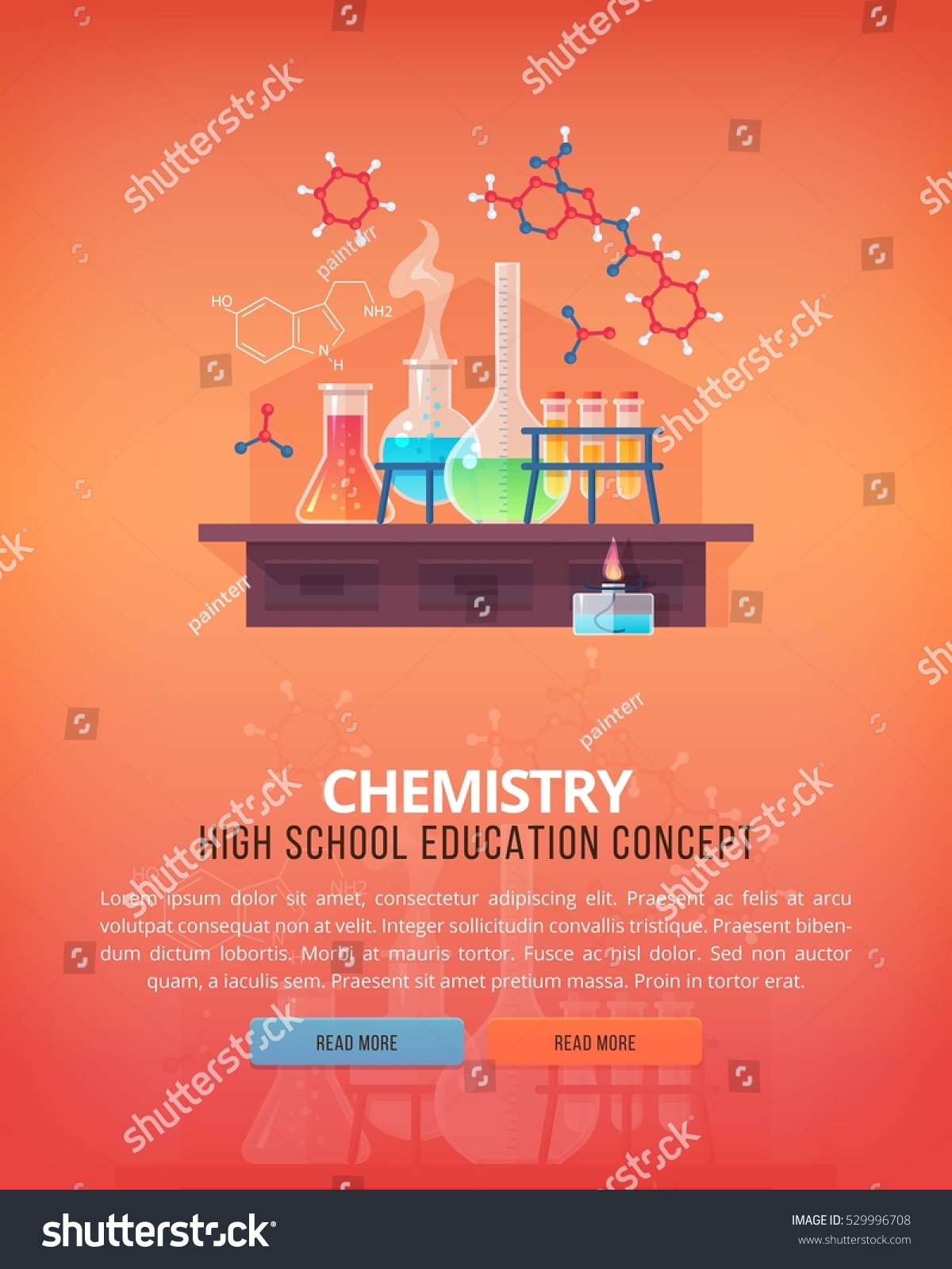 Education Science Concept Illustrations Organic Chemistry Stock Vector Royalty Free 529996708 2716