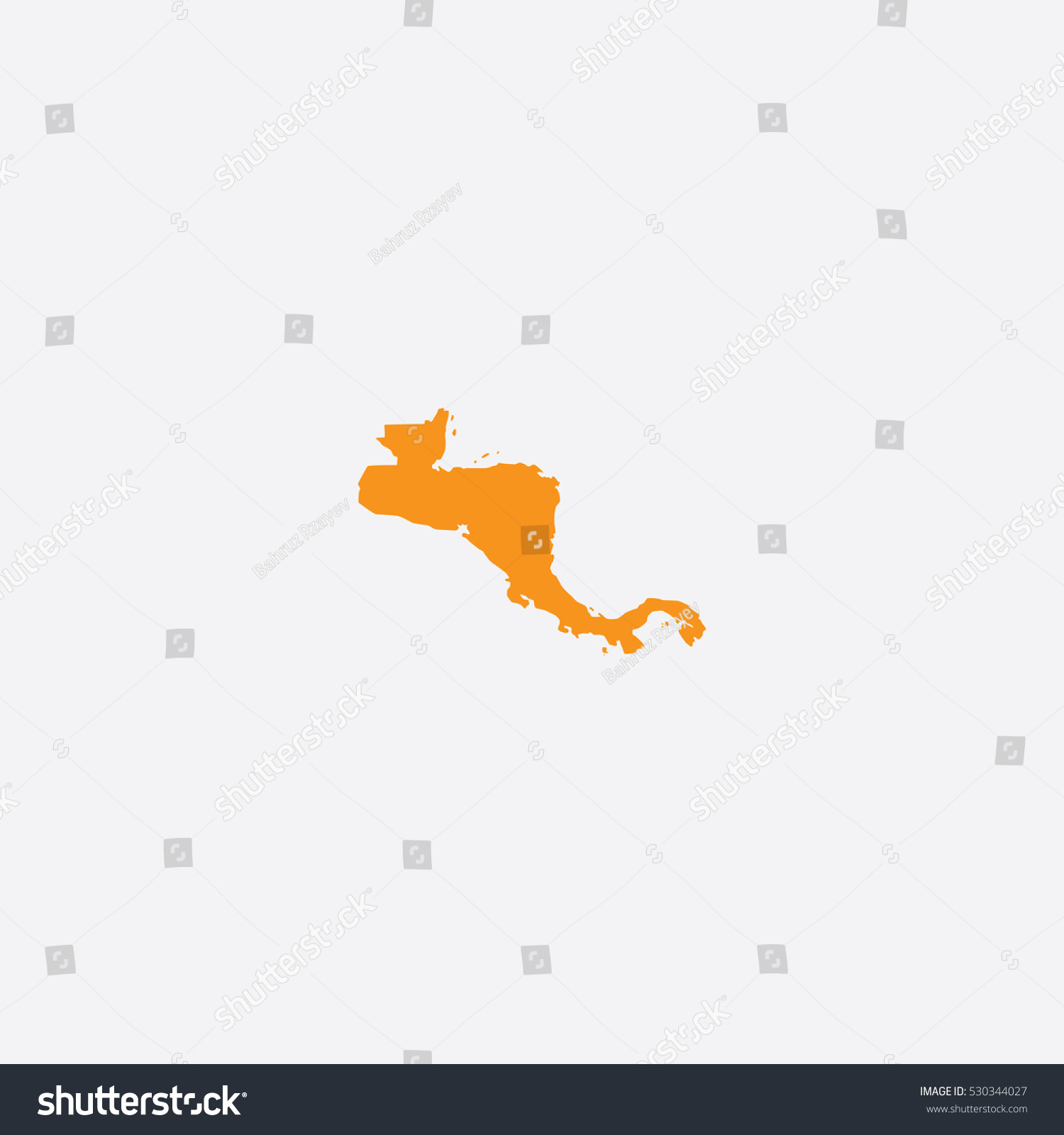Central America Map Vector Mapa - Stock Vector Map Of Central America Vector Illustration 530344027