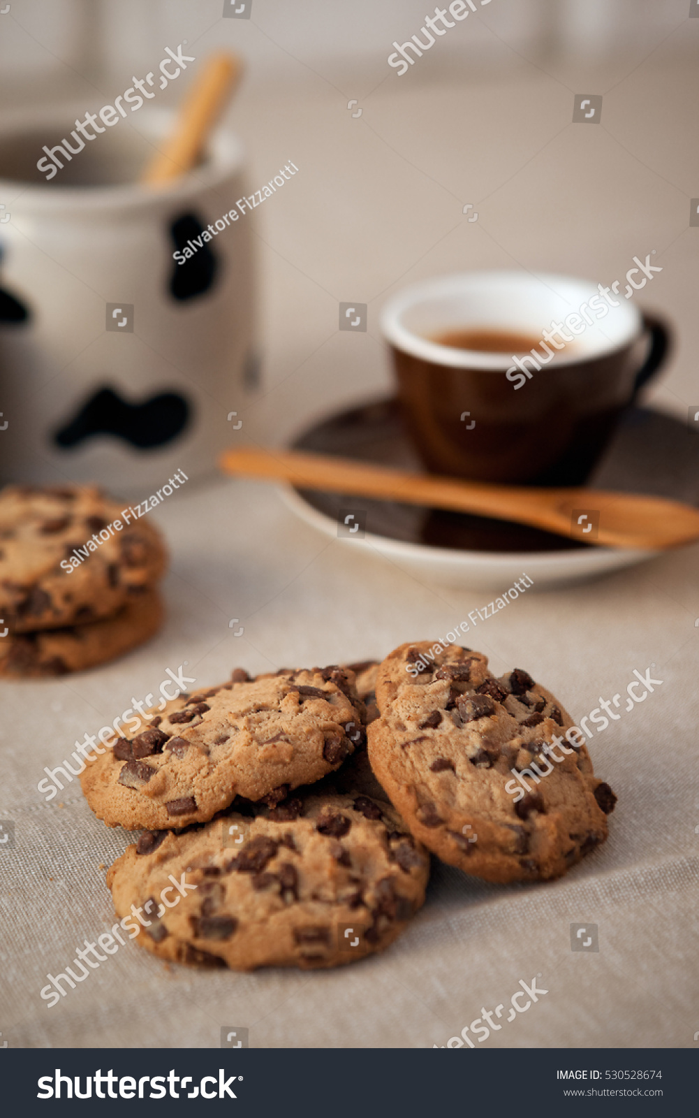 good morning with tea and biscuits