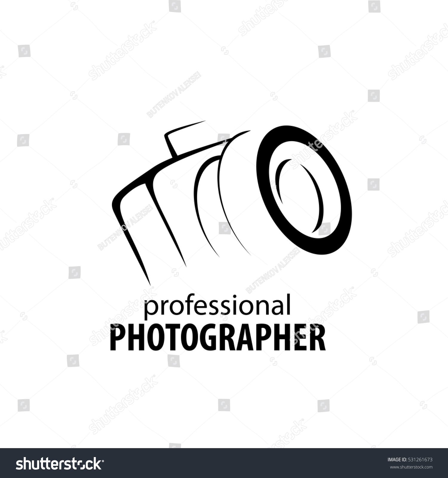 Logo Camera Photographer Stock Vector (Royalty Free) 531261673 ...