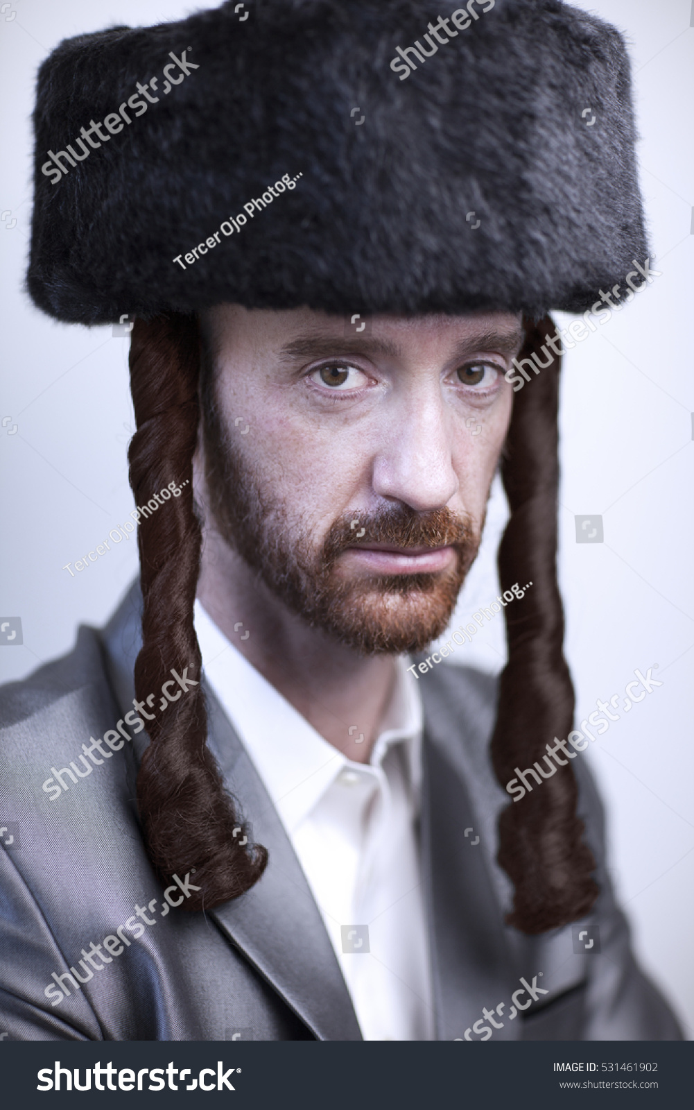 jewish large fur hat