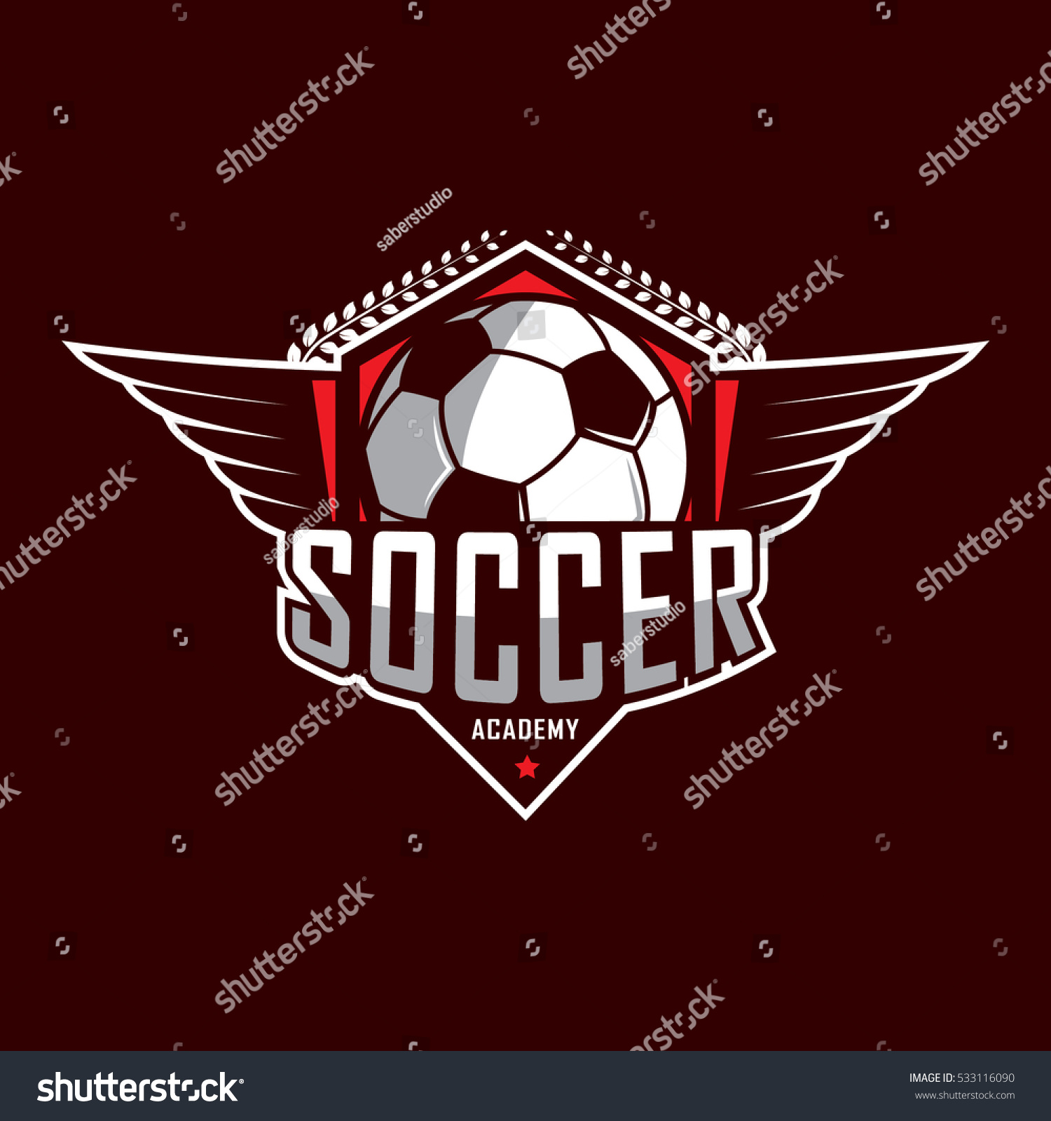 Soccer Logo America Logo Classic Logo Stock Vector (Royalty Free ...