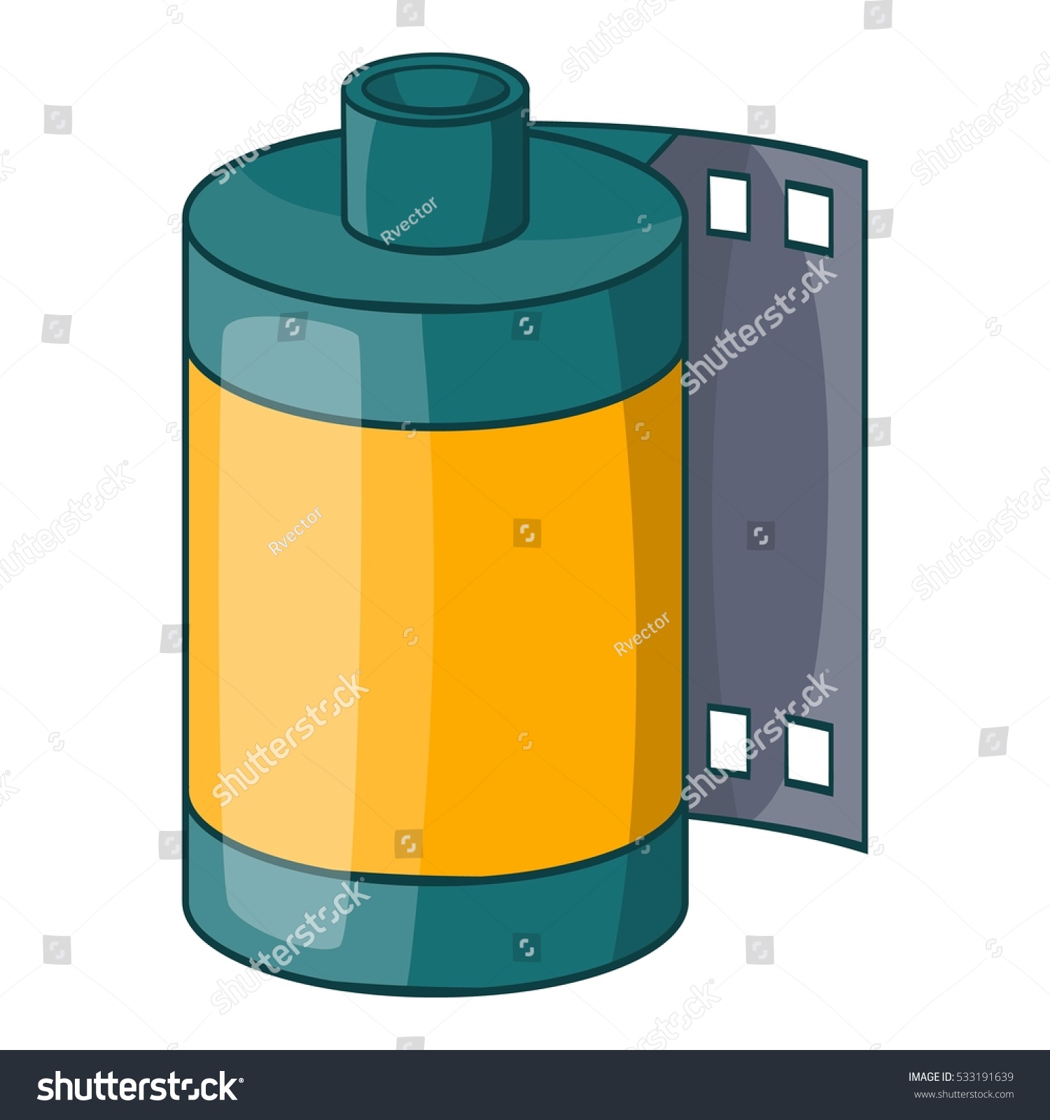 Camera Roll Icon Cartoon Illustration Camera Stock Vector (Royalty Free ...