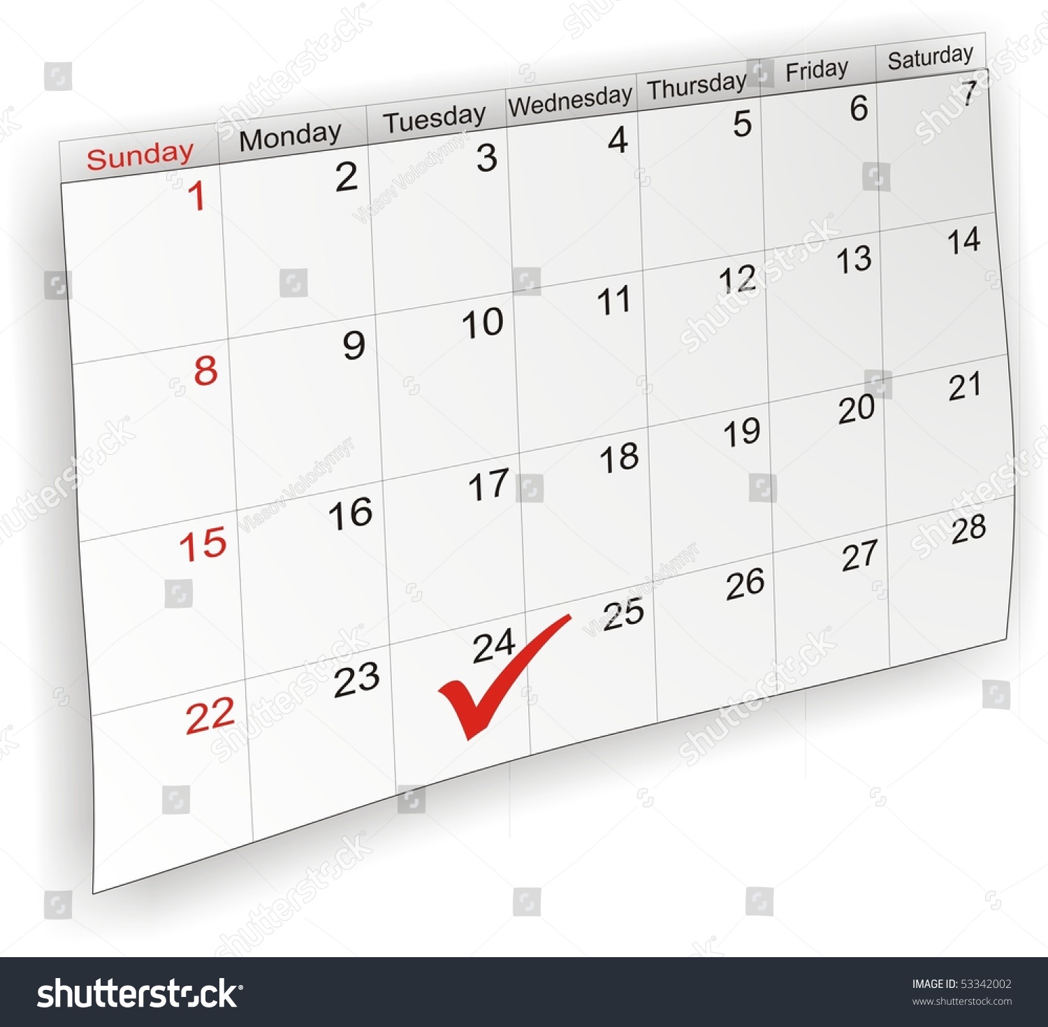Calendar Labeled Stock Illustration 53342002 | Shutterstock