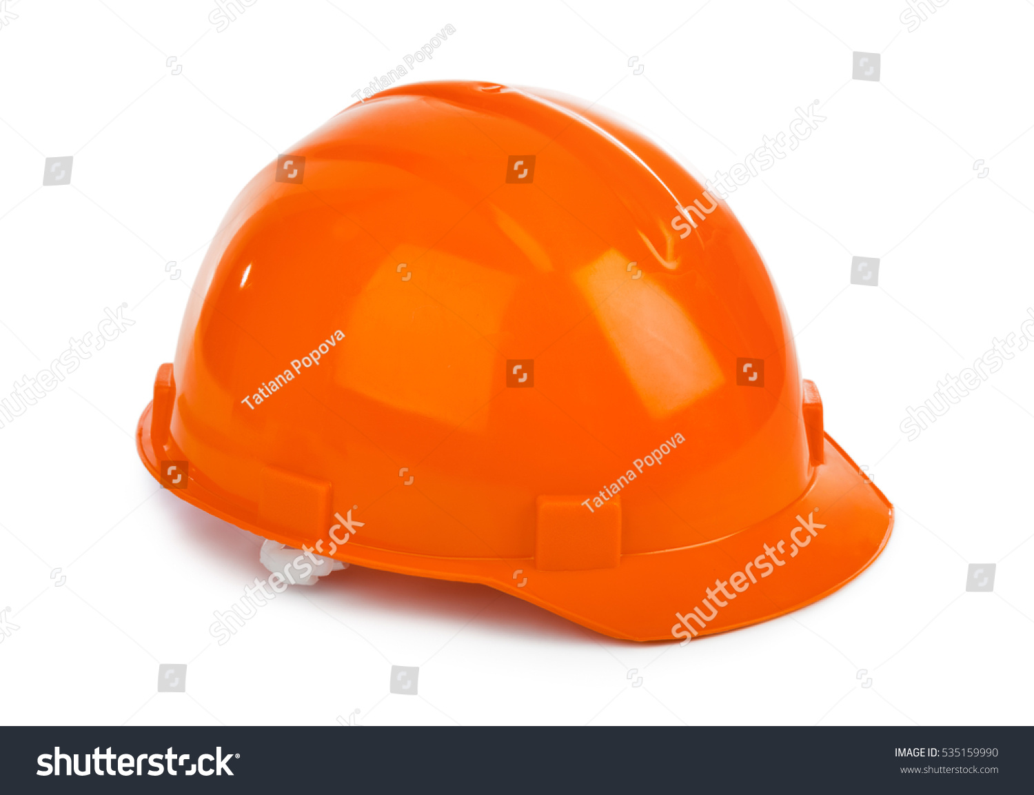 Safety Helmet Isolated On White Background Stock Photo 535159990 ...