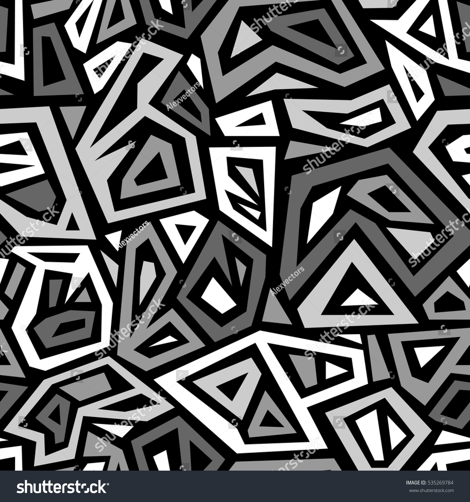 Vector Seamless Pattern Modern Stylish Texture Stock Vector (Royalty ...