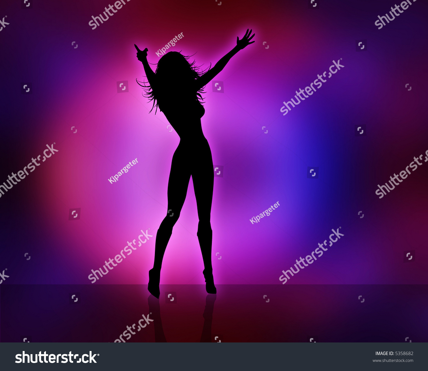 Silhouette Sexy Female Stock Illustration 5358682 Shutterstock 