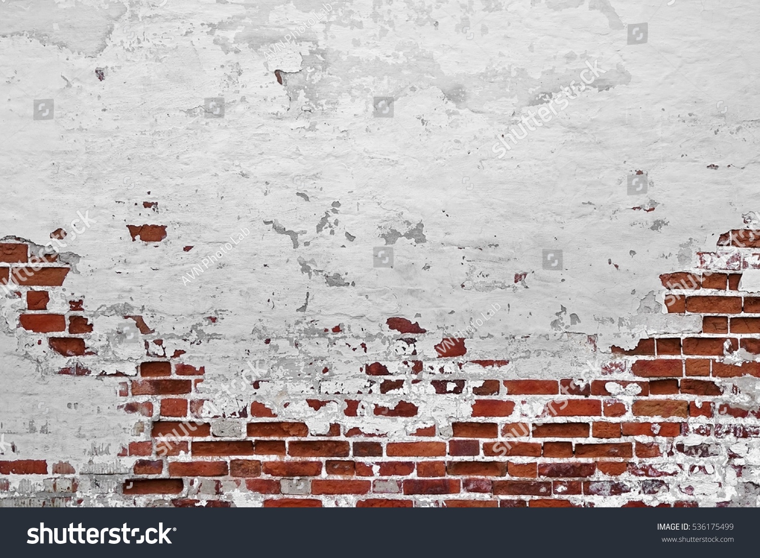 Кирпичная стена со штукатуркой текстура
