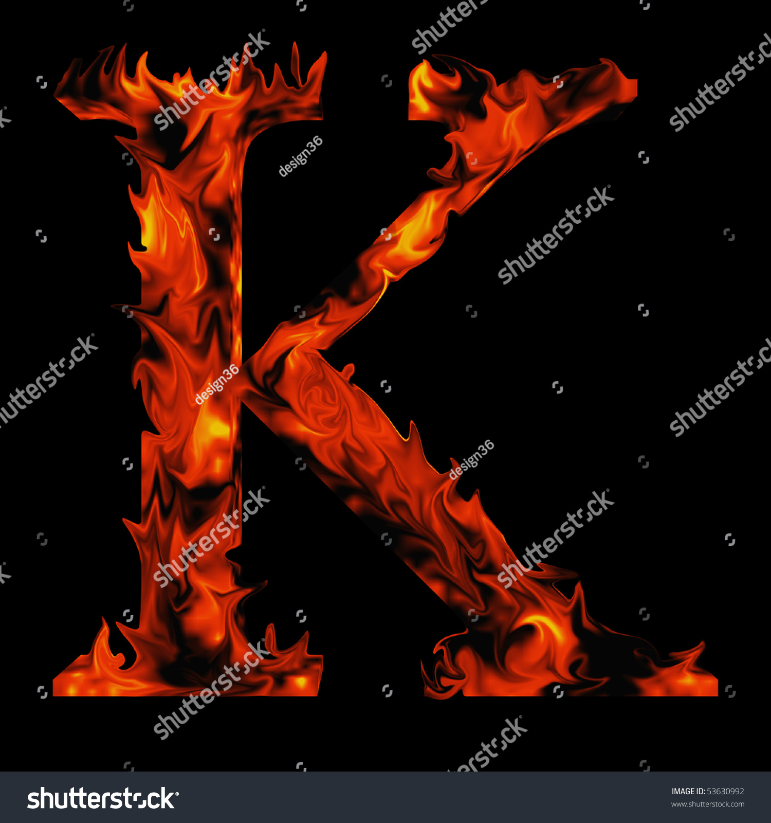 High Resolution Burning Font Isolated On Stock Illustration 53630992 ...