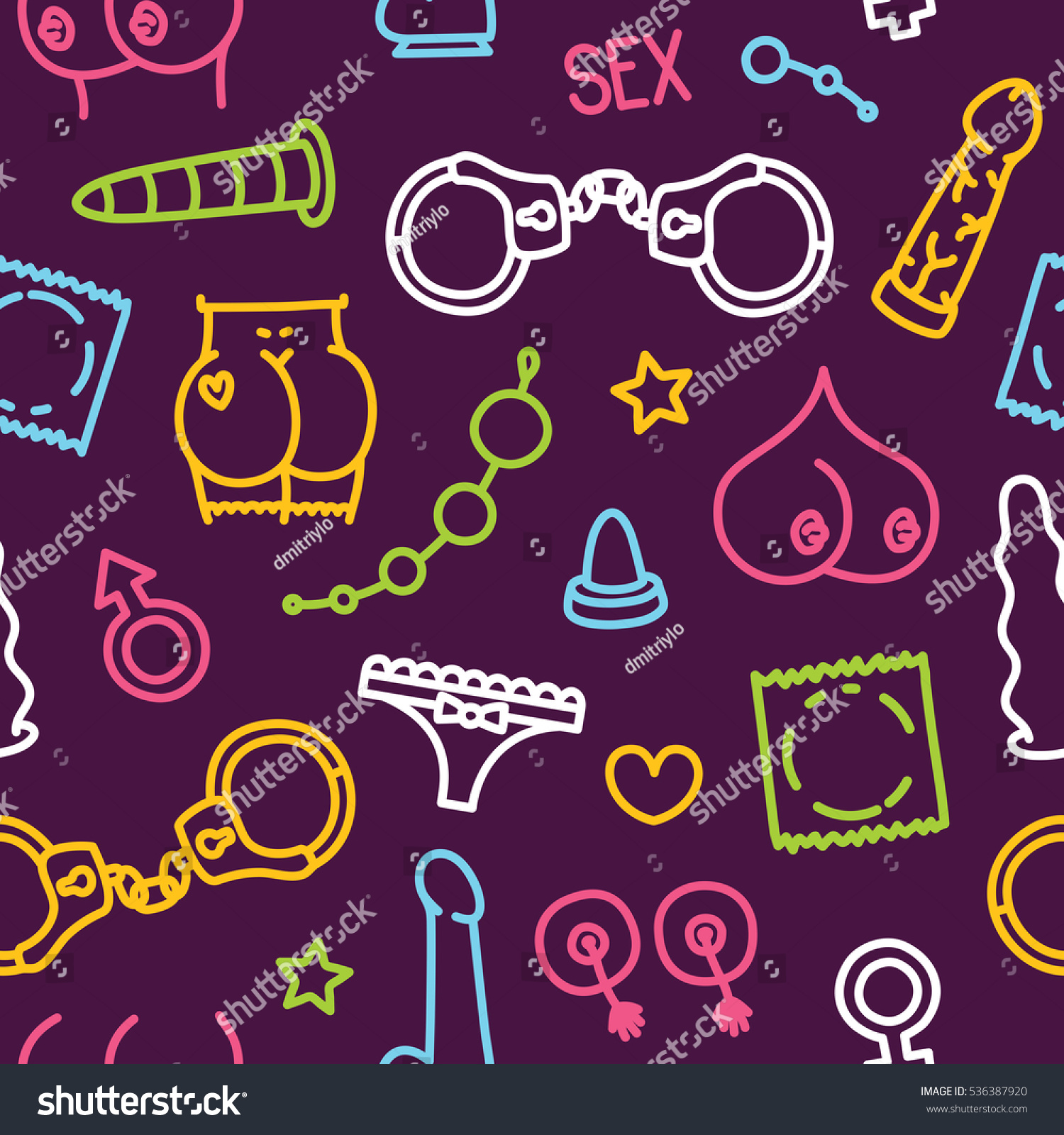 Adult Store Colorful Sex Toys Items Stock Vector Royalty Free 536387920 Shutterstock 