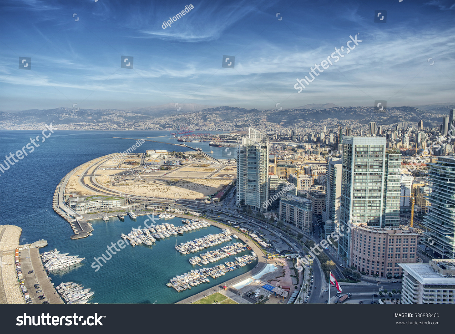 Aerial View Beirut Lebanon City Beirut Stock Photo 536838460 | Shutterstock