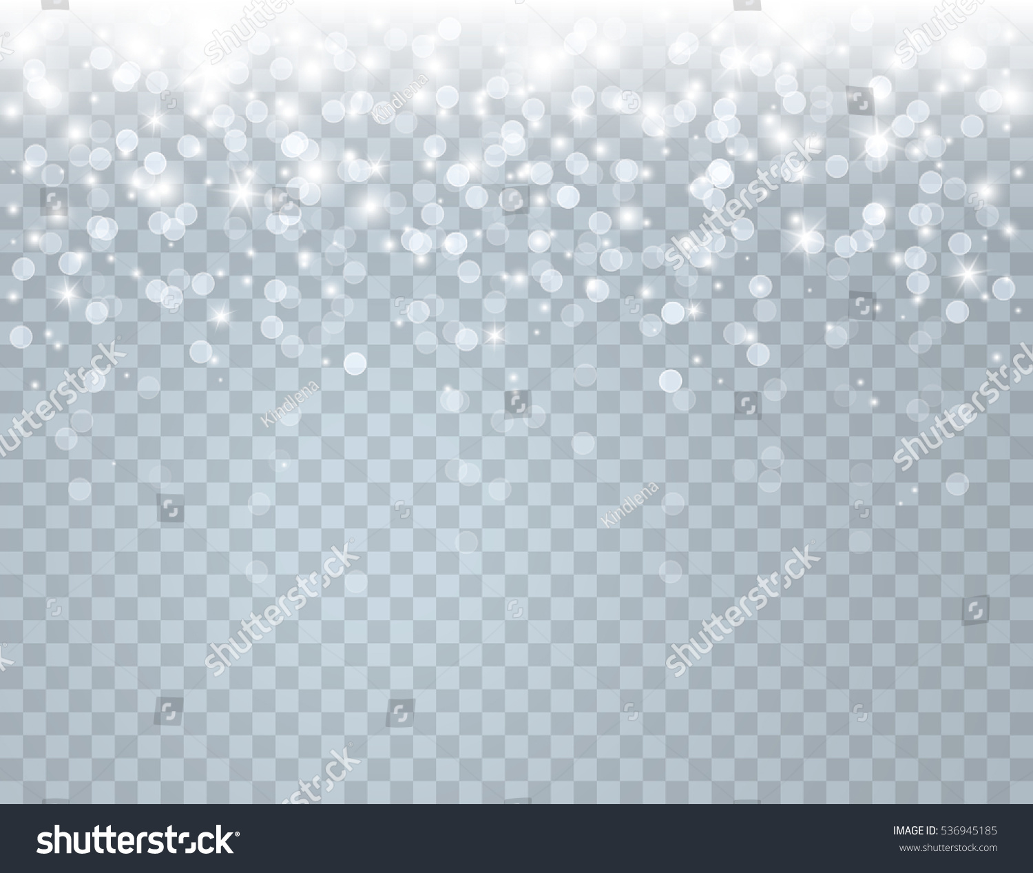 Glitter Confetti Light Effect Isolated On Stock Vector (Royalty Free ...