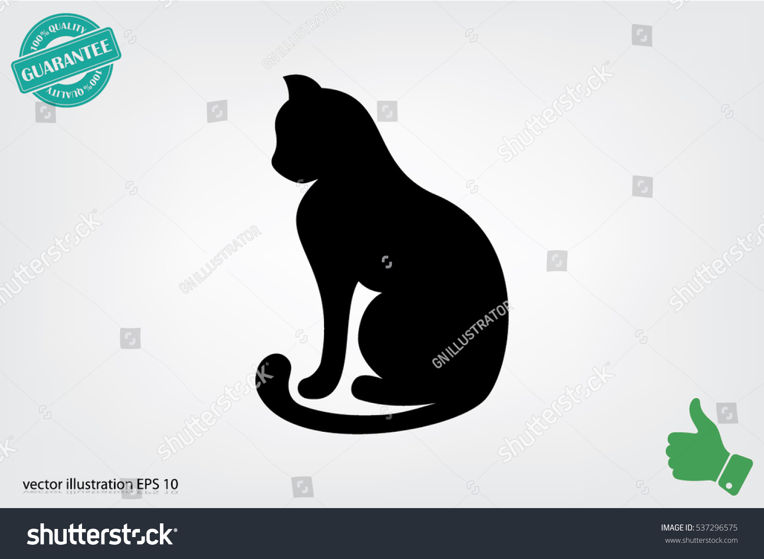 Cat Icon Vector Illustration Eps Stock Vector Royalty Free Shutterstock