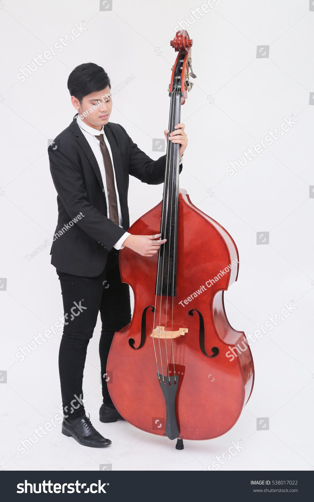 double bass player