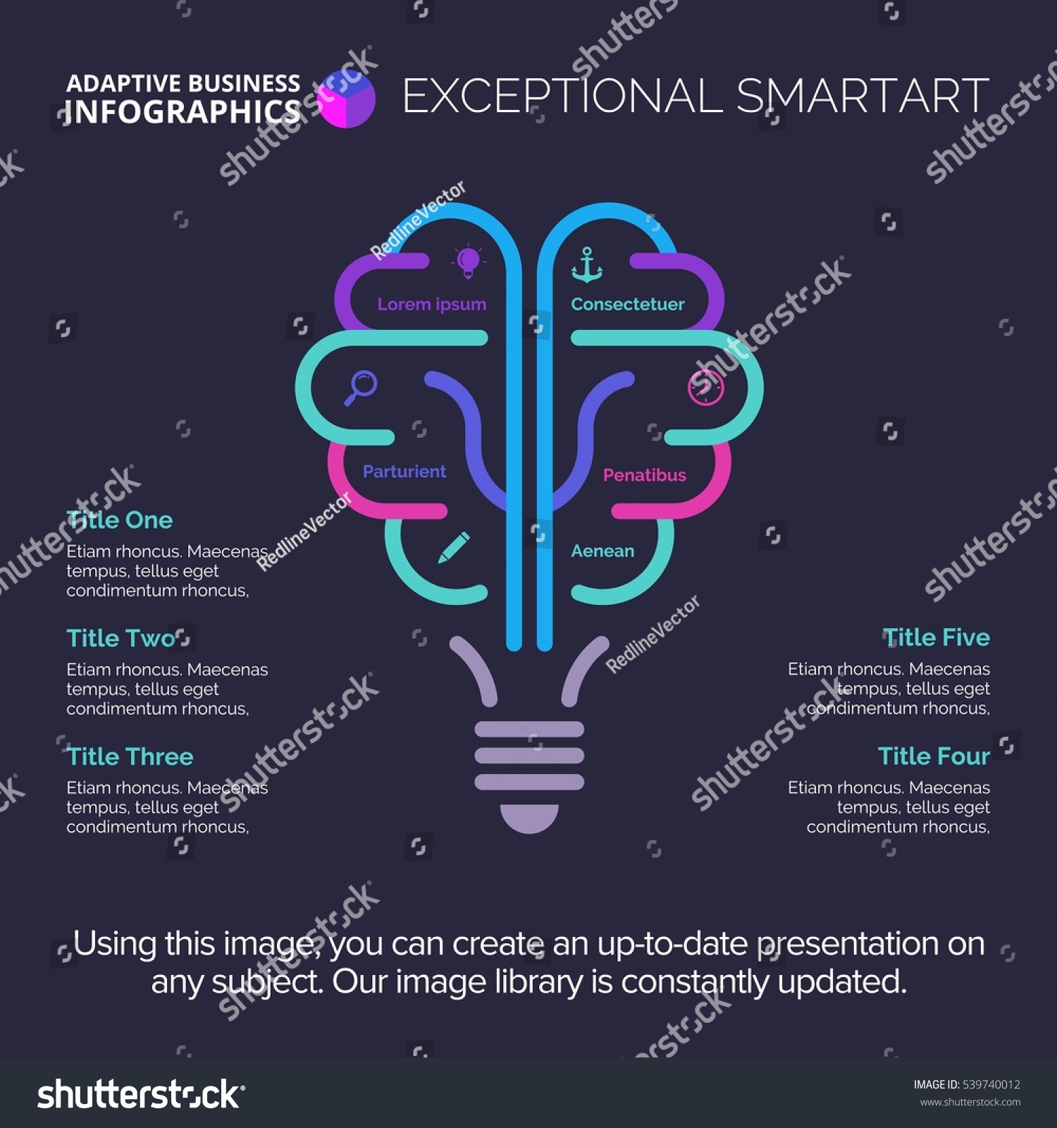 Brainstorm Diagram Template Stock Vector (Royalty Free) 539740012 ...