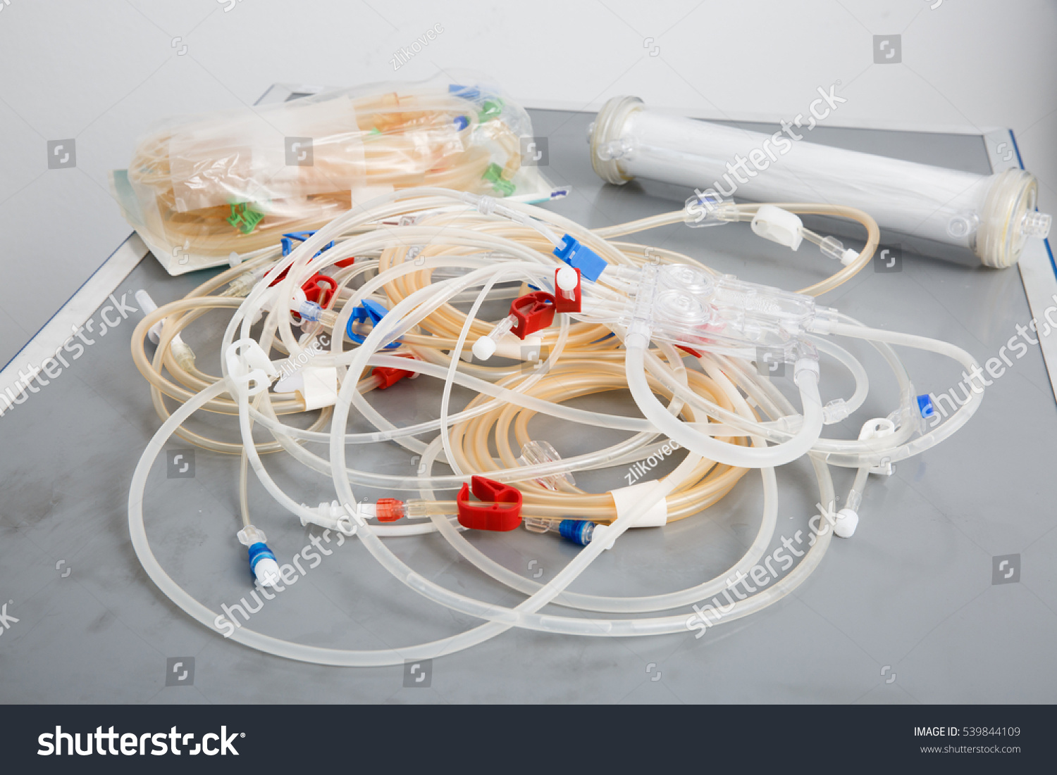 Bloodline Tubes Hemodialysis Machine Health Care Stock Photo 539844109 ...