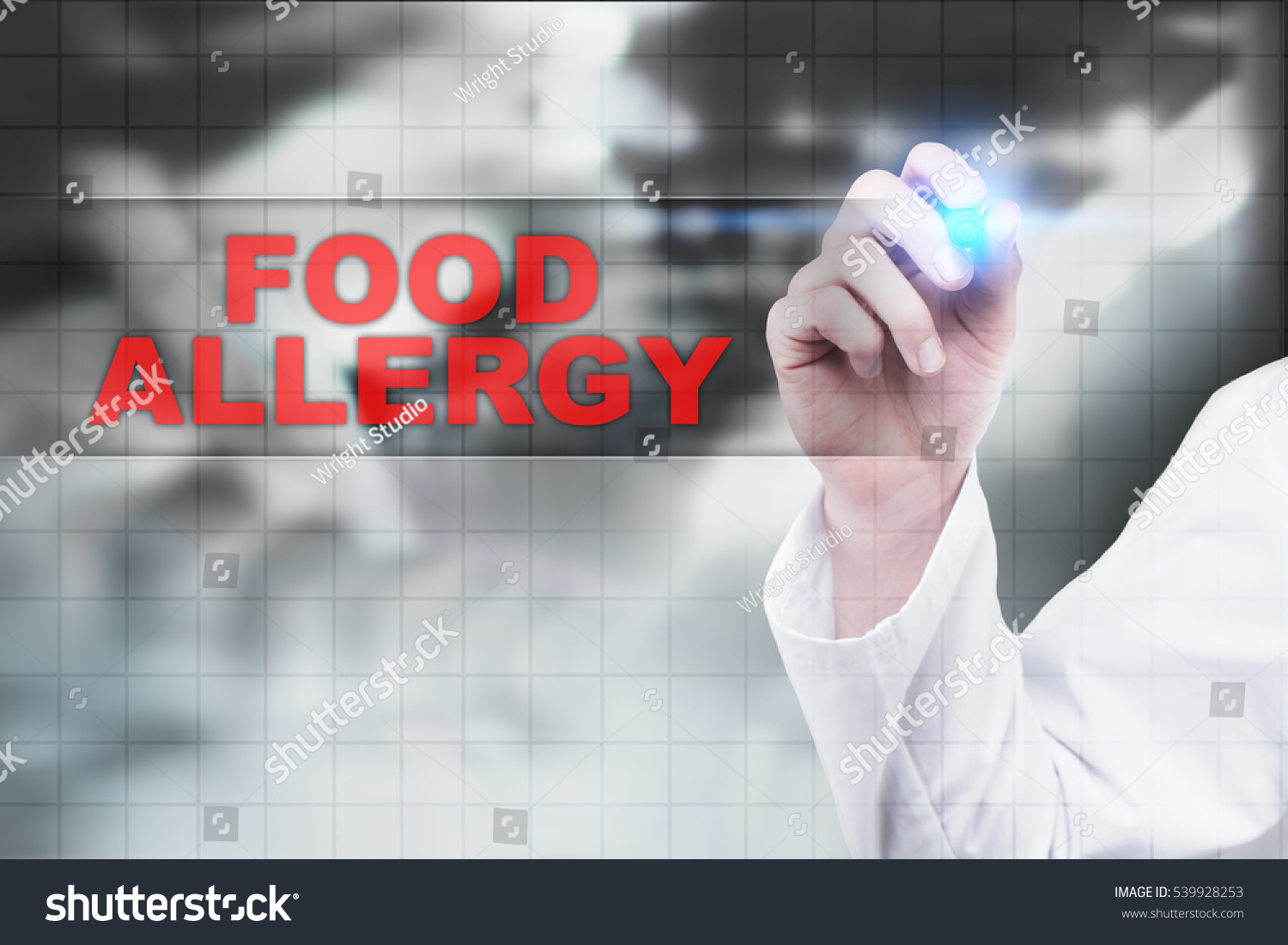 Medical Doctor Drawing Food Allergy On Stock Photo 539928253 | Shutterstock