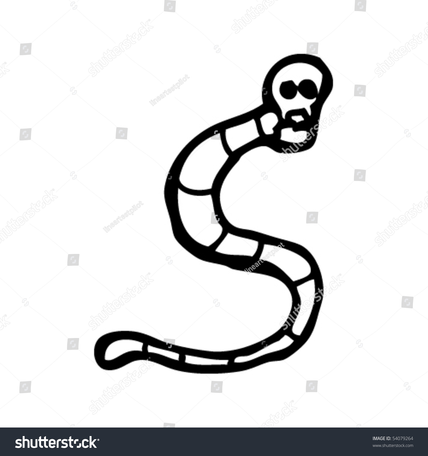 Tapeworm Drawing Stock Vector (Royalty Free) 54079264 Shutterstock