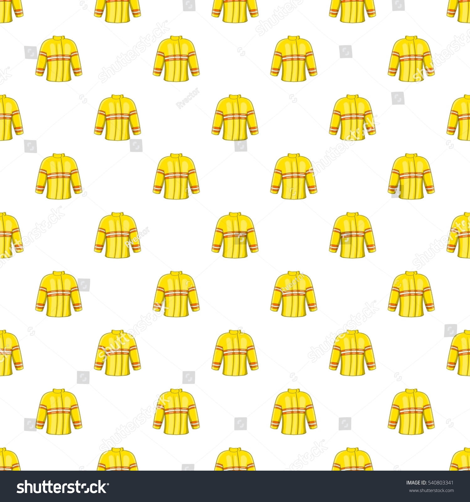 Fire Jacket Pattern Cartoon Illustration Fire Stock Vector (Royalty ...